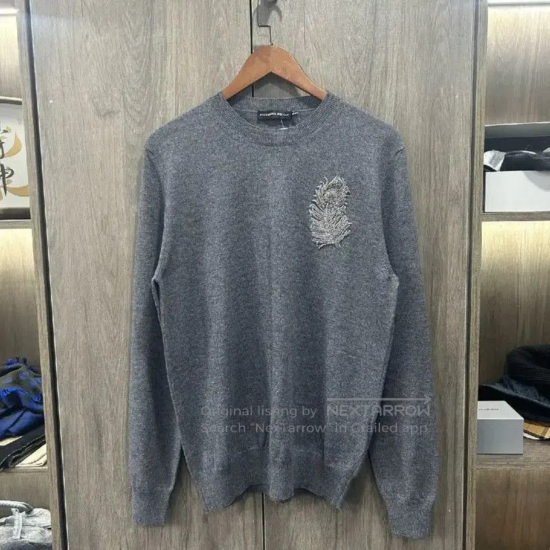 Alexander McQueen Alexander McQueen Gray Cotton Pullover Sweater . Size US L / EU 52-54 / 3 - 1 Thumbnail