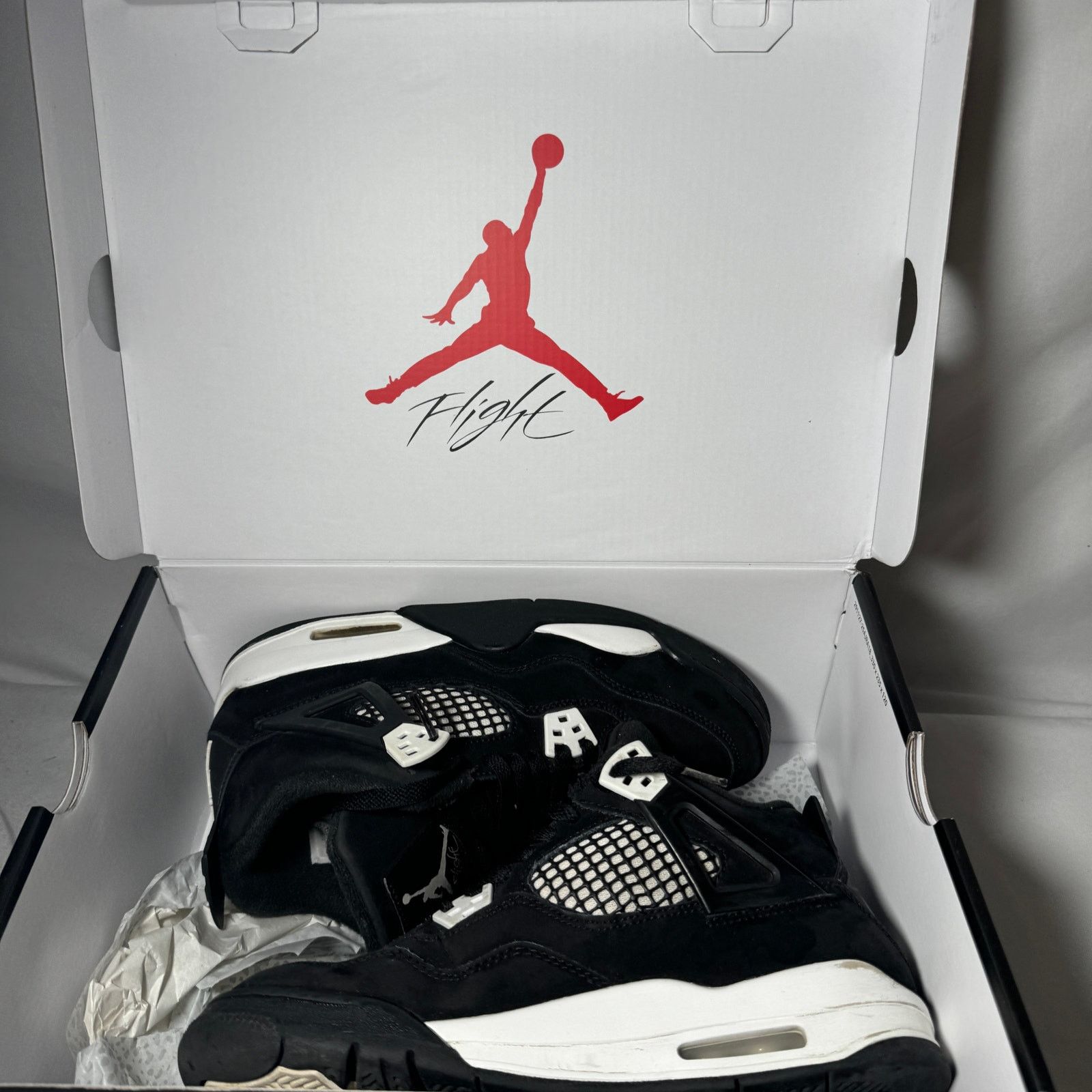 Jordan Brand × Nike Size 6.5 - Air Jordan 4 Retro GS White Thunder Men's Shoes Size US 6.5 / EU 39-40 - 10 Thumbnail