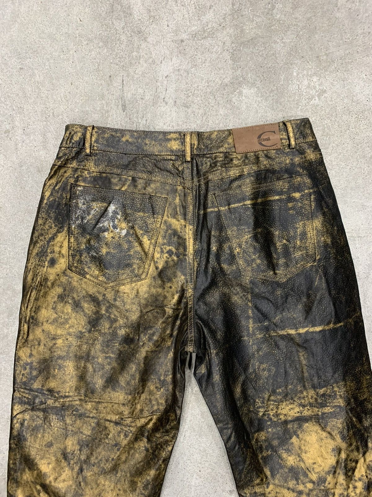Roberto Cavalli ROBERTO CAVALI BROWN METALIC PANTS Size US 29 - 6 Thumbnail