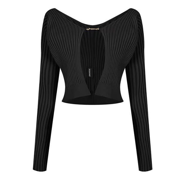 o1g2r1mq1024 Cardigan Top in Black