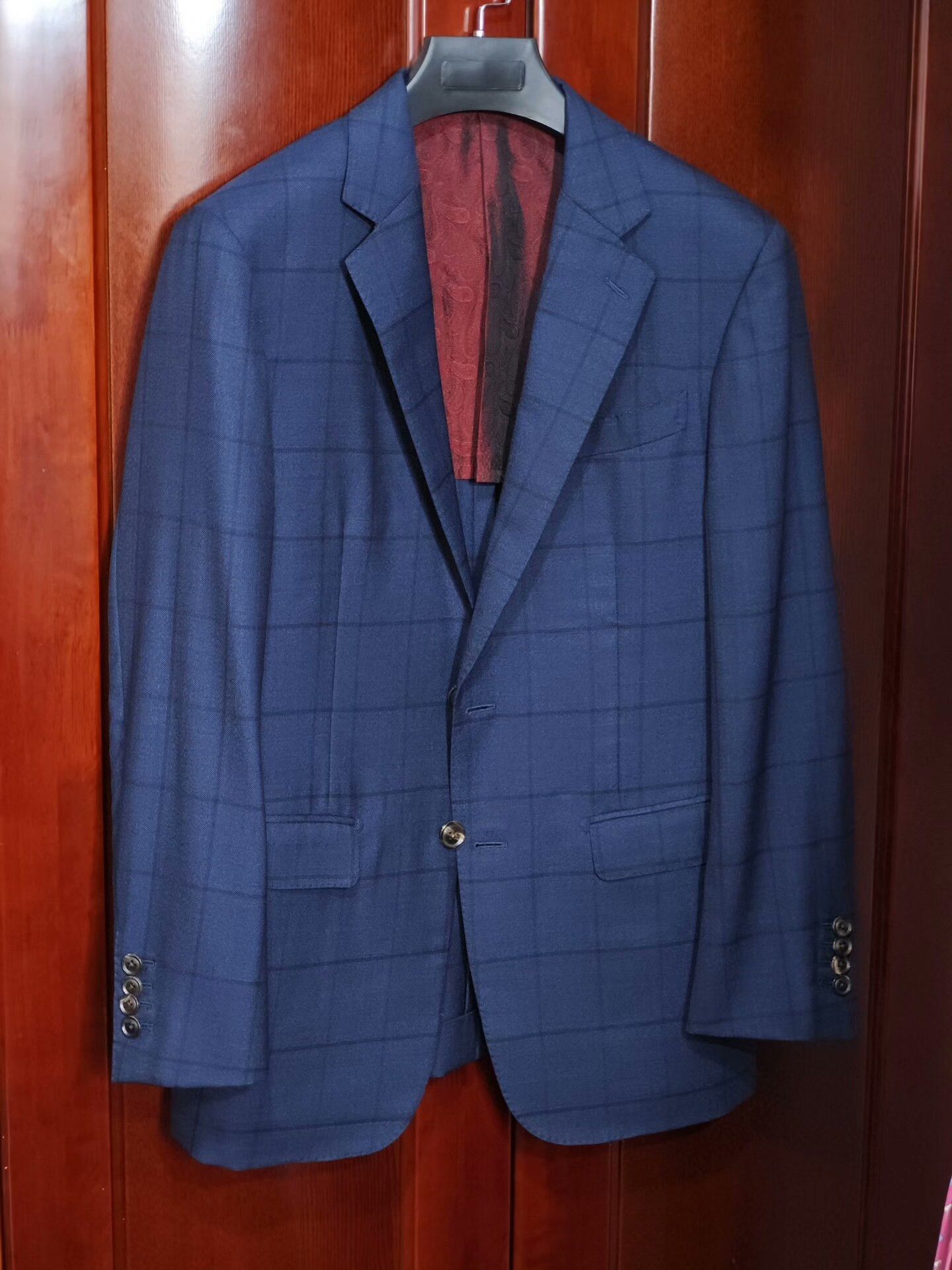 Japanese Brand Italian Blue Wool Suit Jacket Size US S / EU 44-46 / 1 - 1 Thumbnail