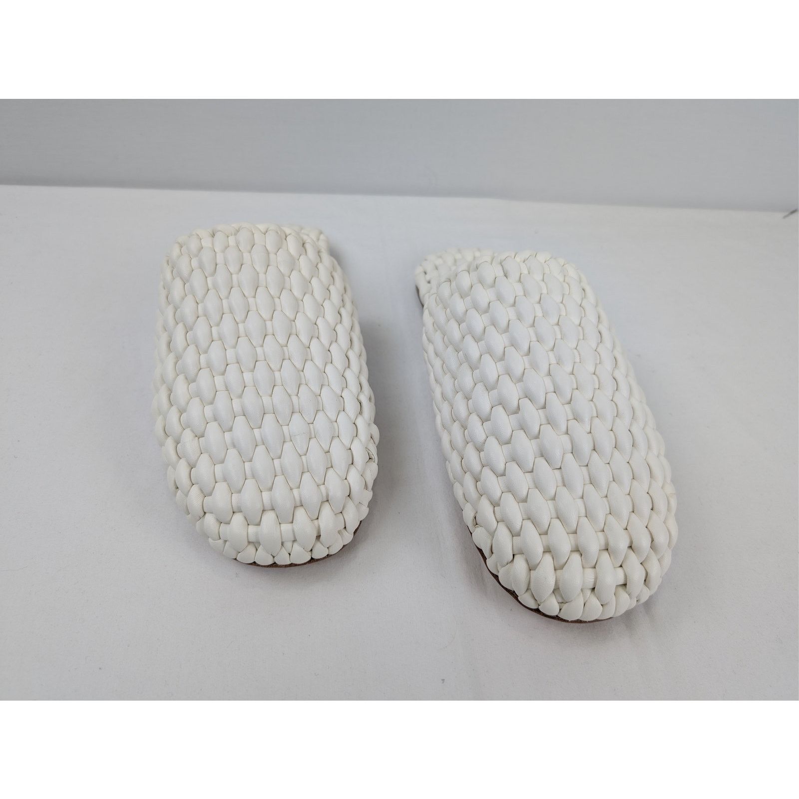 Bottega Veneta o1rshd1 Q:2 / Cloud Weave Squid Slipper in White 41 Size US 8 / EU 41 - 6 Thumbnail