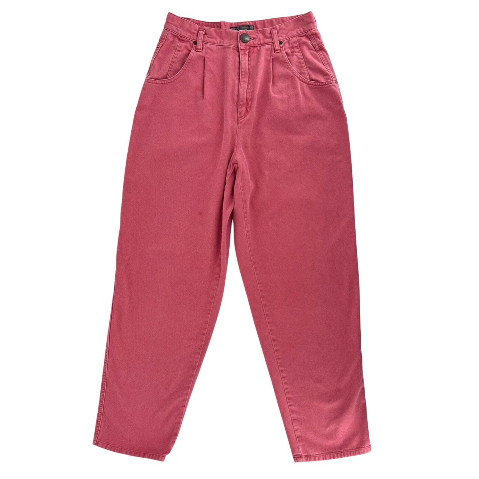 Liz Claiborne x Vintage 90's Pink High Waist Pleated Jeans Lizwear 1990S Vintage, Women's (Size 32)