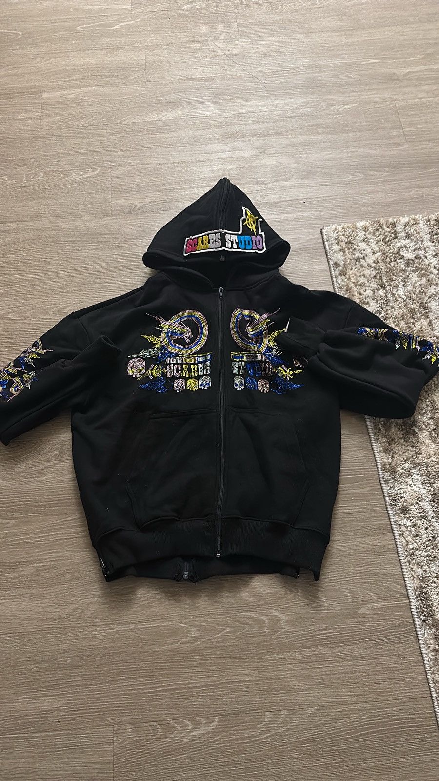 Other Scares Studio Rhinestone Hoodie Size US S / EU 44-46 / 1 - 1 Thumbnail