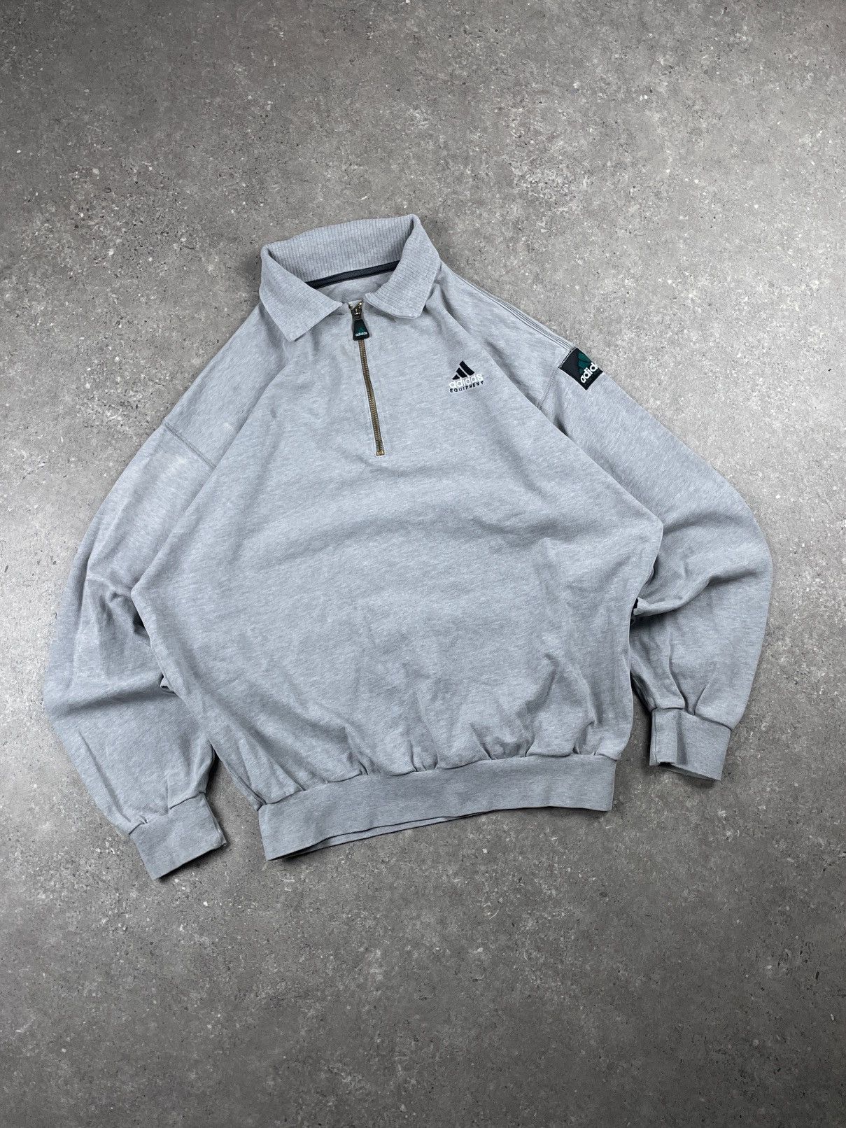 Adidas Adidas equipment half-zip Vintage sweatshirt Size US M / EU 48-50 / 2 - 1 Thumbnail