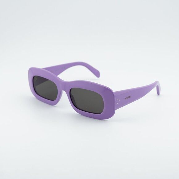 Celine Celine CL40294I 78A Sunglasses Shiny Purple Rectangle Frame Size ONE SIZE - 1 Thumbnail