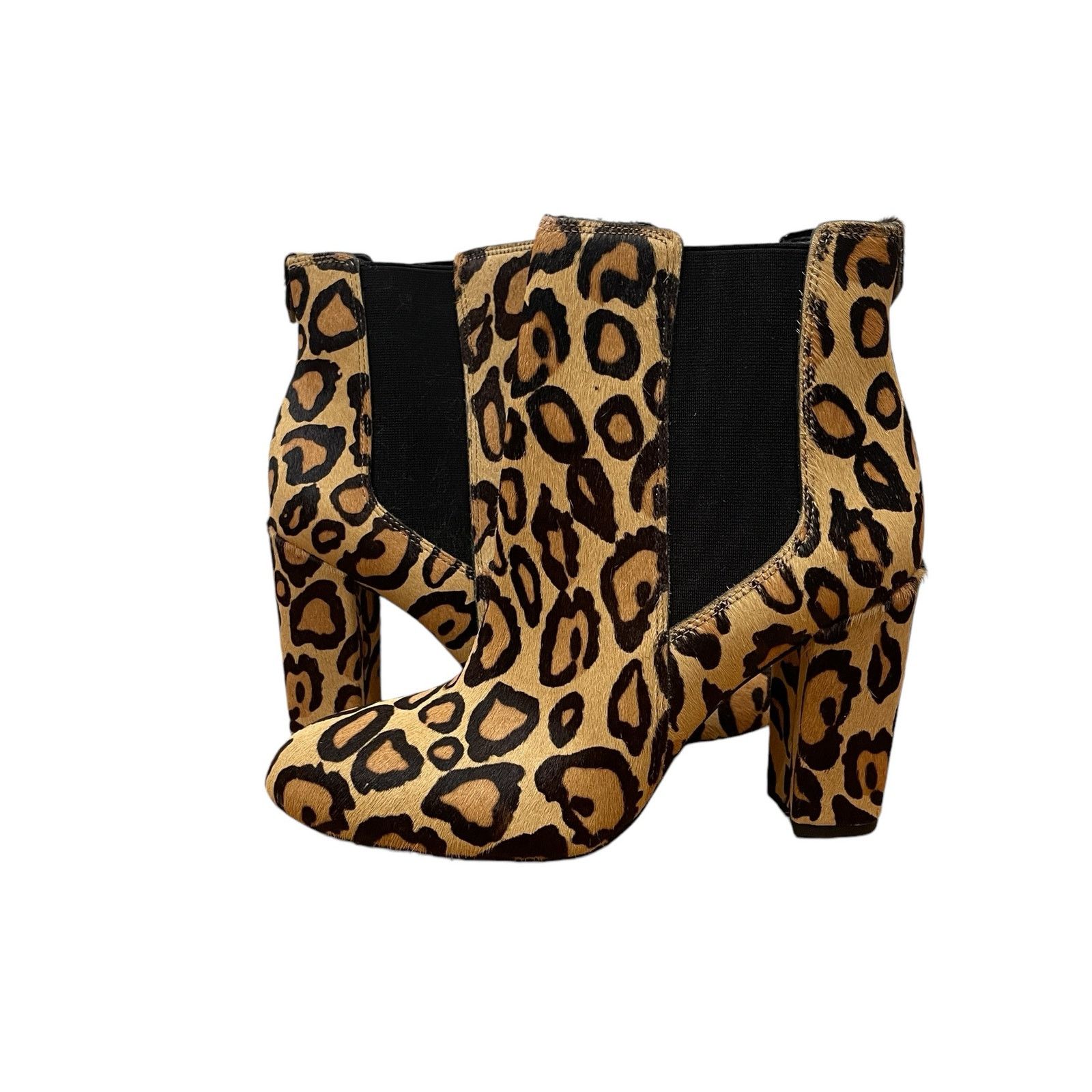 Sam Edelman Sam Edelman Womens Case Nude Leopard Print Fur Bootie Size 8 Size US 8 / IT 38 - 2 Thumbnail