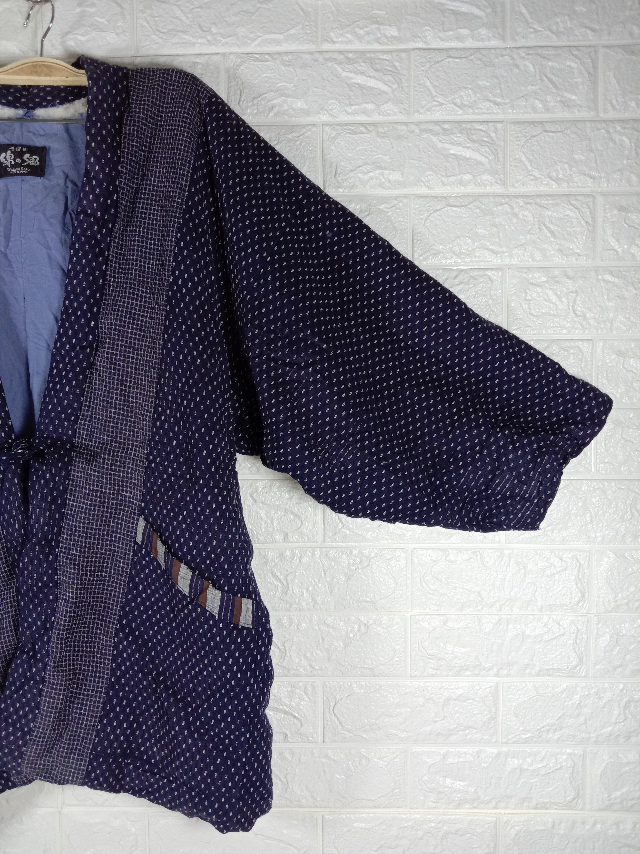 Japanese Brand Vintage Japanese Plaid Hanten Noragi Style Kimono Cardigan Size US XL / EU 56 / 4 - 4 Thumbnail