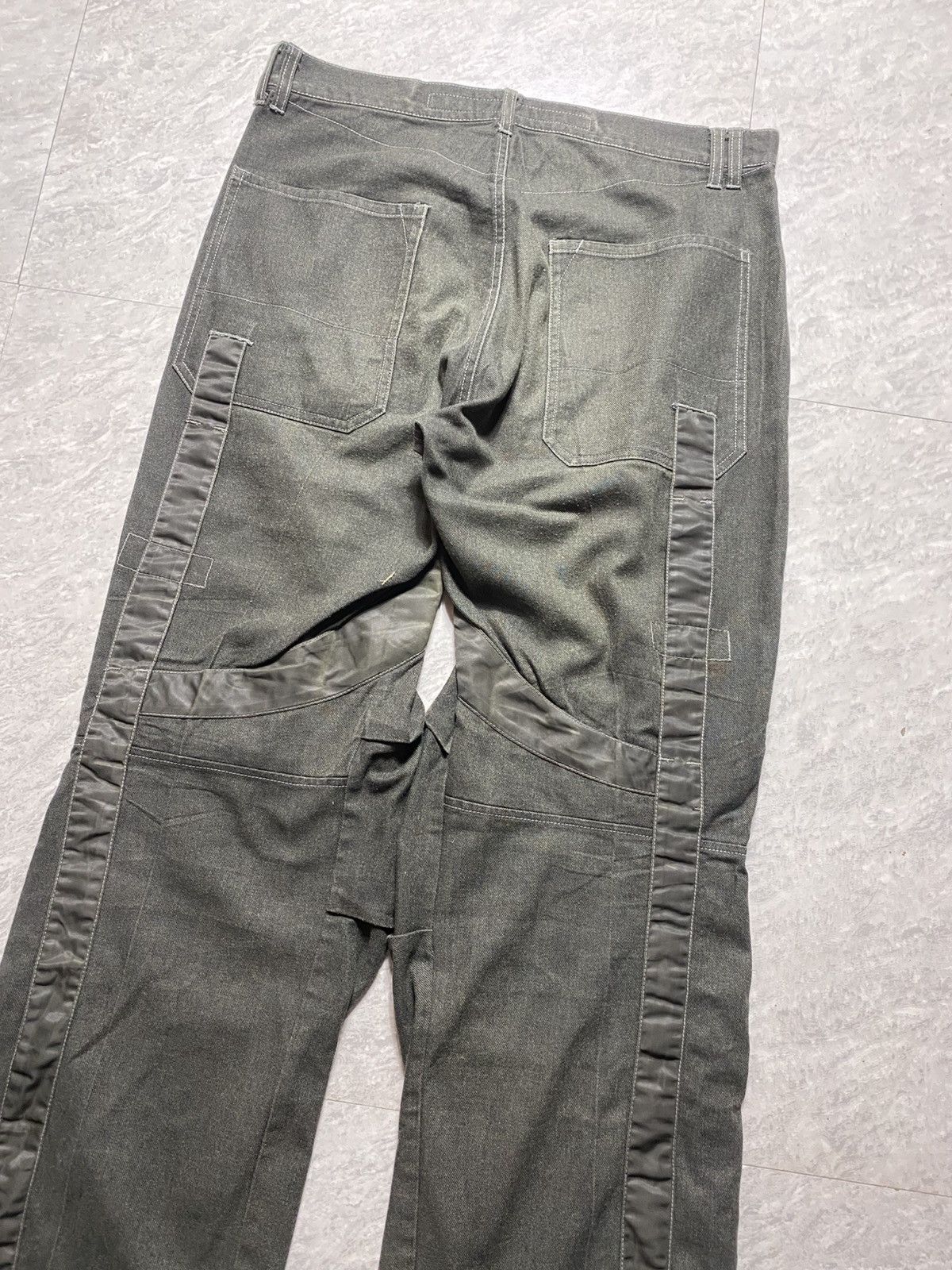 Marithe + Francois Girbaud 90S MARITHE + FRANCOIS GIRBAUD BONDAGE WIDE DENIM PANTS Size US 32 / EU 48 - 15 Thumbnail