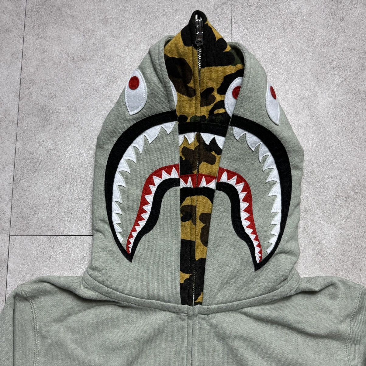 Bape Bape Double 1st Camo Full Zip Shark Hoodie Size US M / EU 48-50 / 2 - 2 Thumbnail
