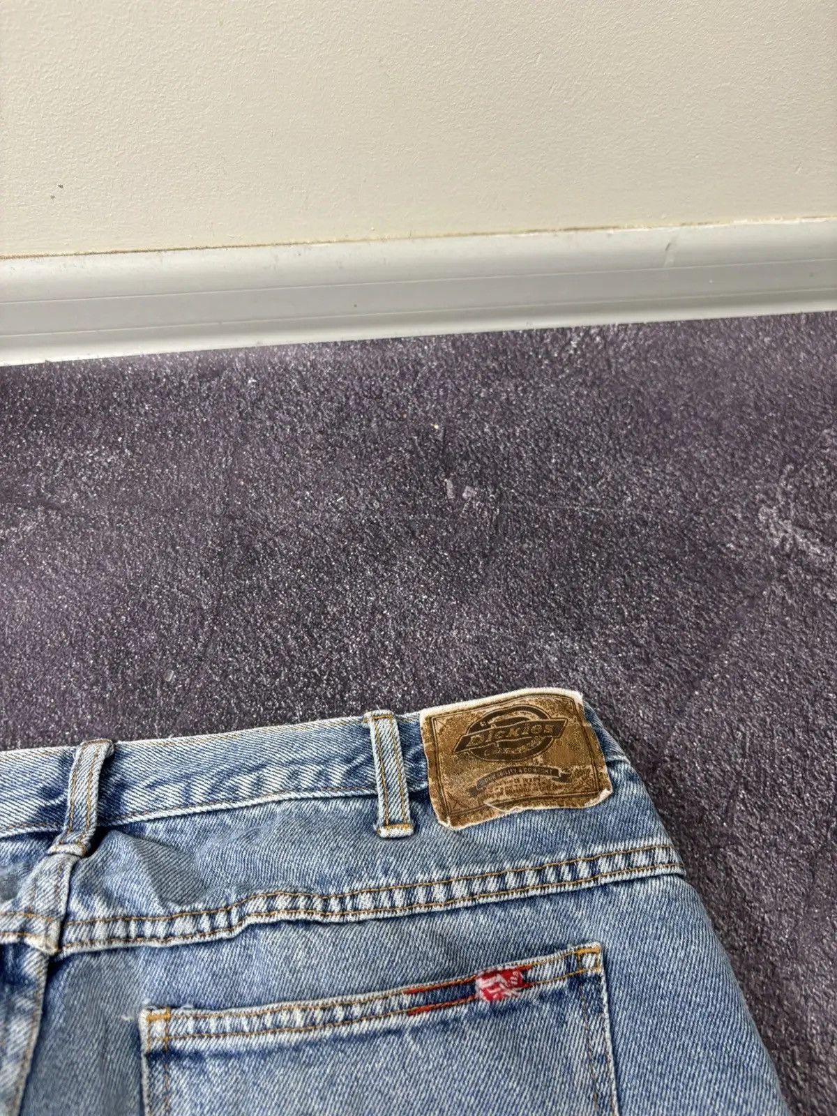 Dickies × Vintage Vintage Dickies Faded Washed Light Blue Denim Baggy Jeans Size US 38 / EU 54 - 6 Thumbnail