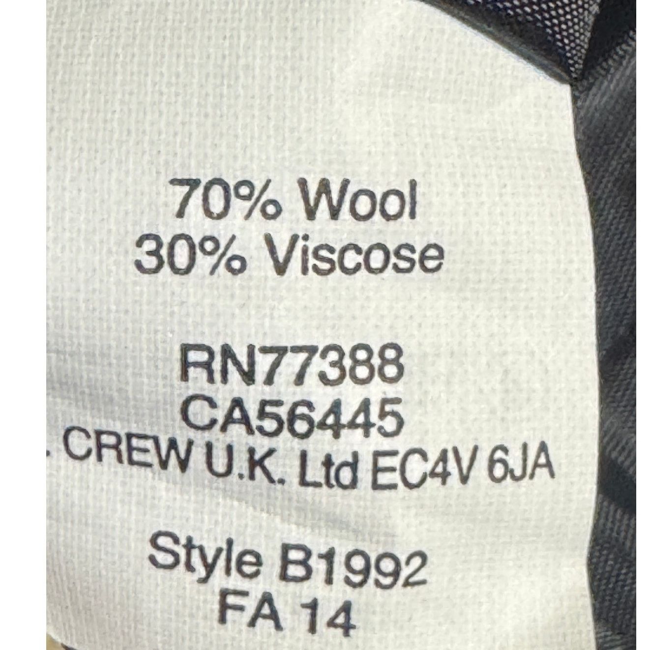 J.Crew J.Crew Black/White Herringbone Wool Blend New Skirt Size 10 Size 34" / US 12 / IT 48 - 4 Thumbnail