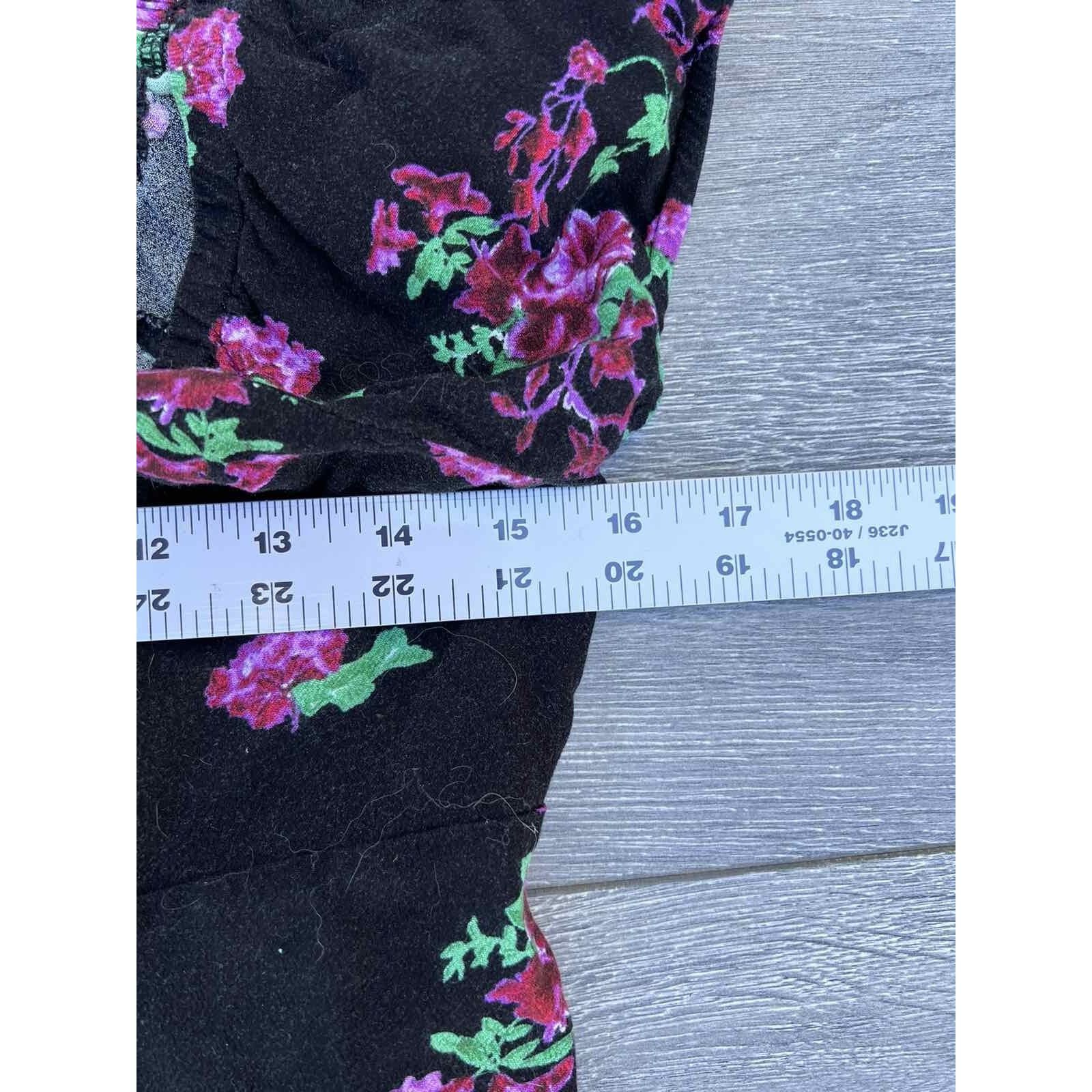 Free People Free People women's blouse top cropped floral Size M A000203 Size M / US 6-8 / IT 42-44 - 5 Thumbnail