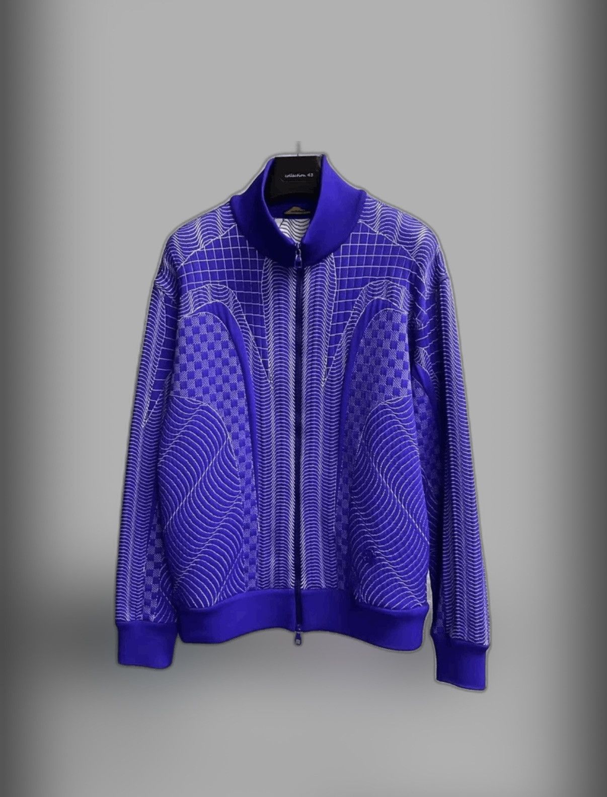 Louis Vuitton Latest Blue Striped Print Logo Jacket