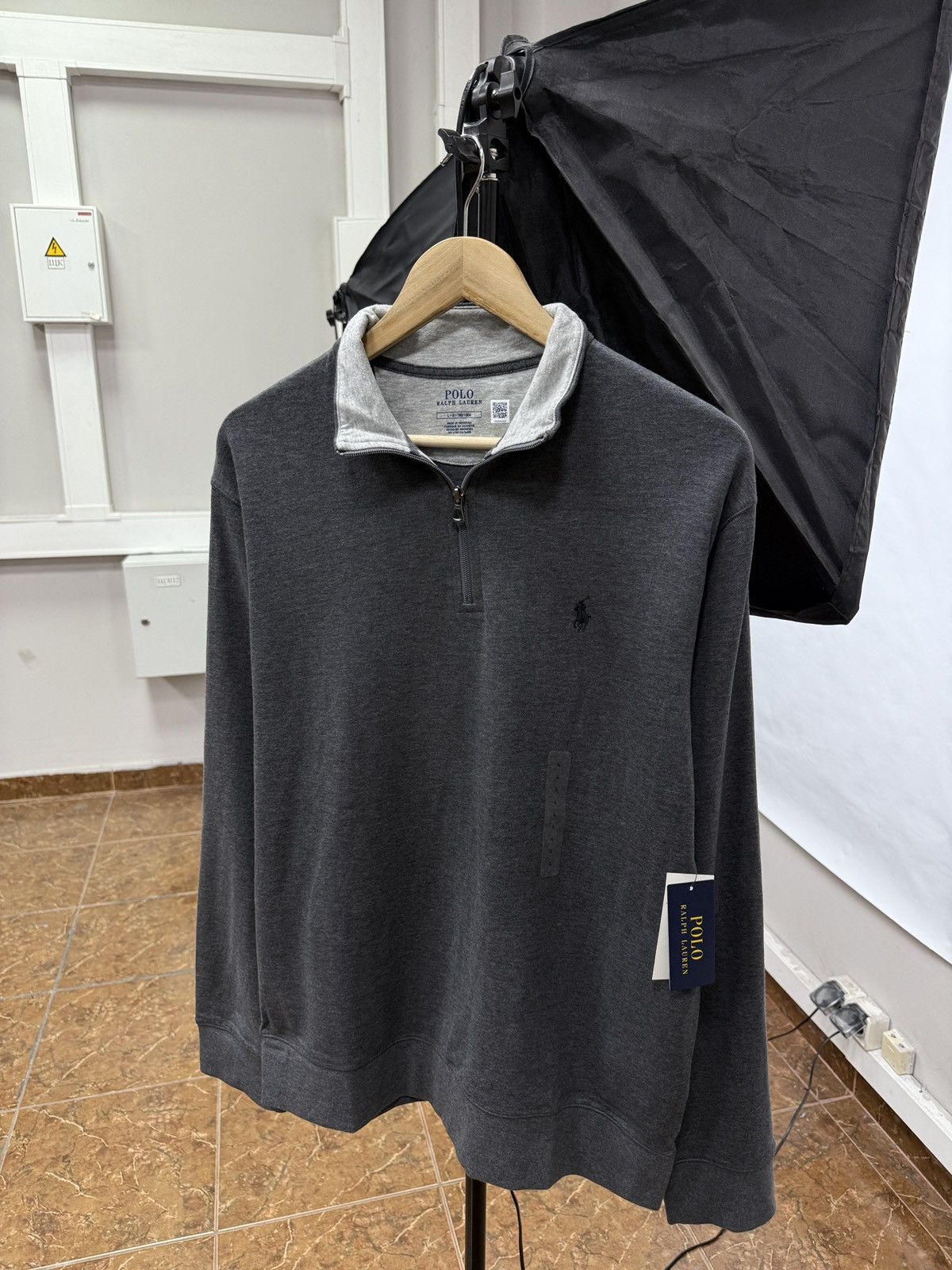Polo Ralph Lauren 🇺🇸 NWT❗️Polo Ralph Lauren Luxury Jersey Quarter-zip Pullover Size US L / EU 52-54 / 3 - 2 Thumbnail