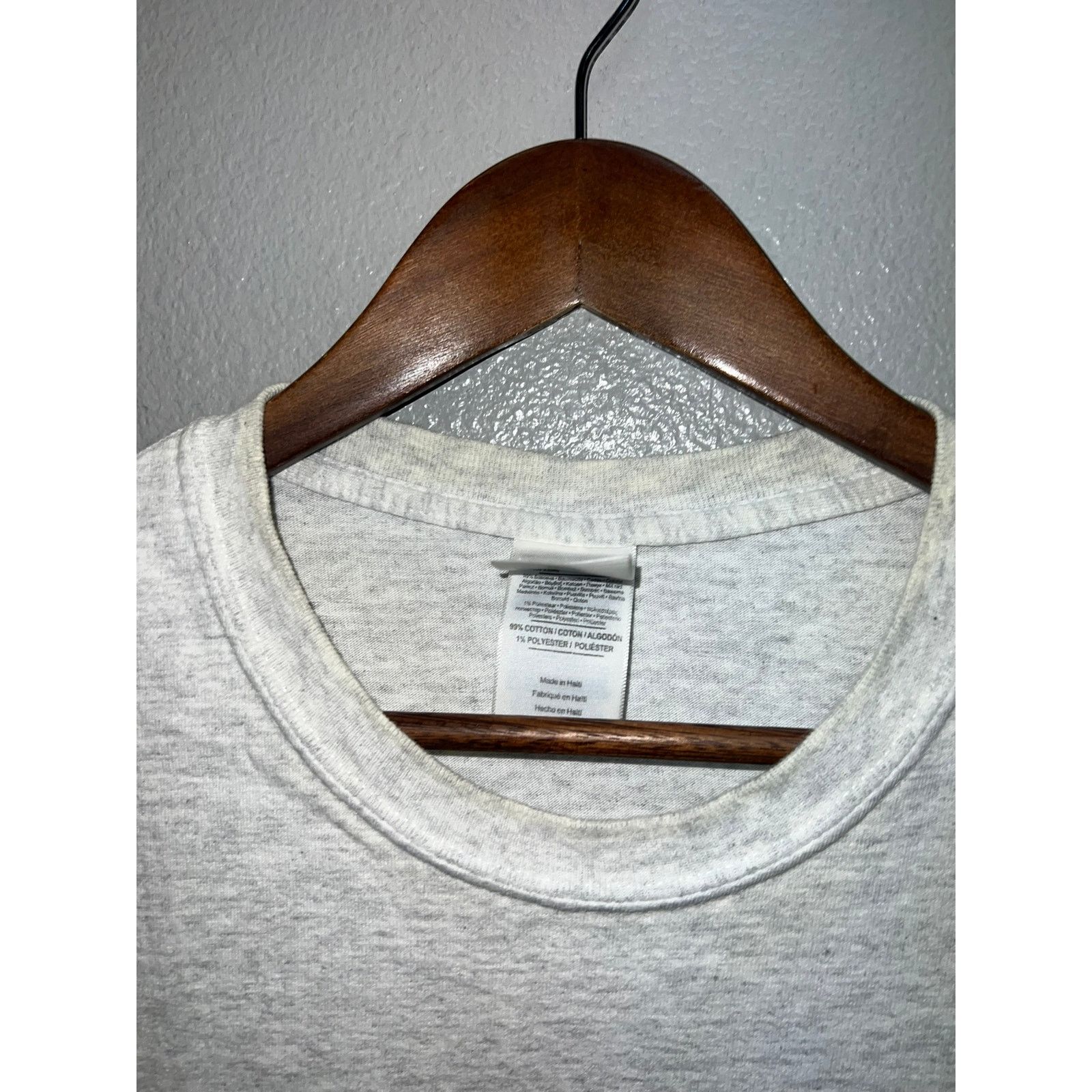 Gildan Vintage Tsunami Shirt Entering Hazard Zone Gray Tee Large Size US L / EU 52-54 / 3 - 4 Thumbnail