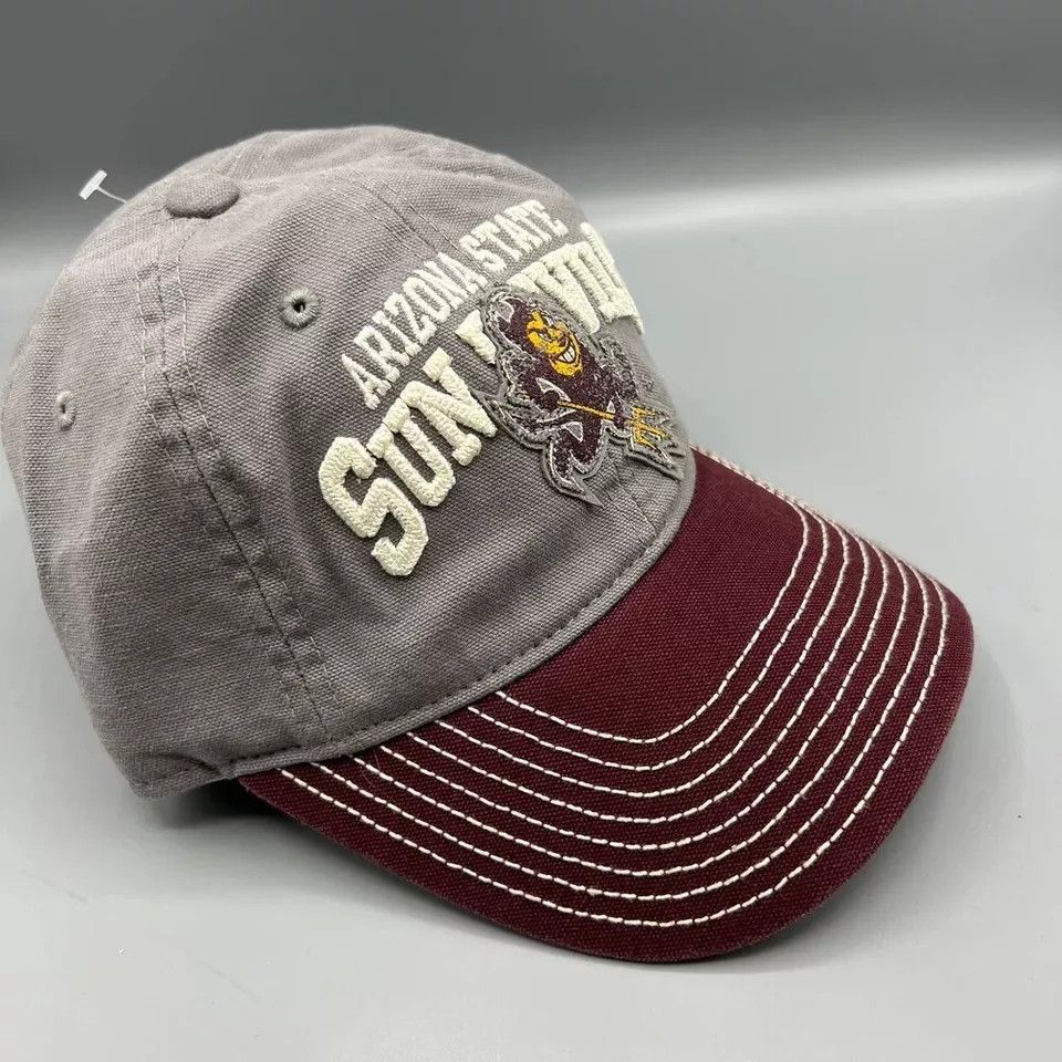 Adidas Arizona State Sun Devils Hat Women Gray Camo Strap Back Cap Size ONE SIZE - 3 Thumbnail