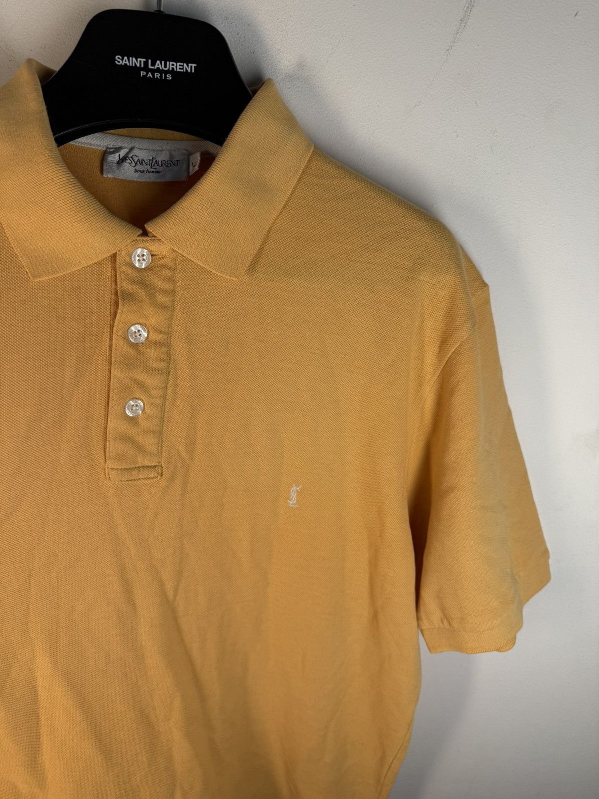Yves Saint Laurent Peach YSL Polo Shirt Orange YSL Shirt Summer YSL Tee Size US L / EU 52-54 / 3 - 11 Thumbnail