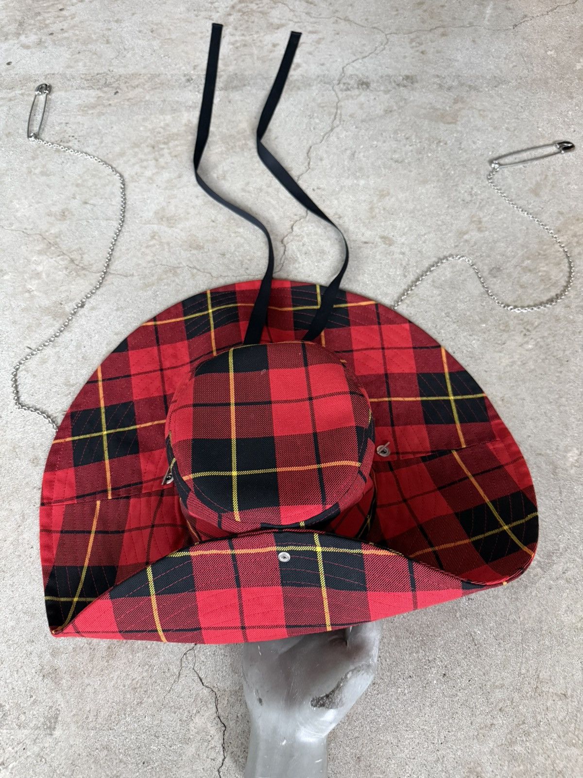KIDILL KIDILL PLAID PUNK BUCKET SUN HAT Size ONE SIZE - 1 Thumbnail