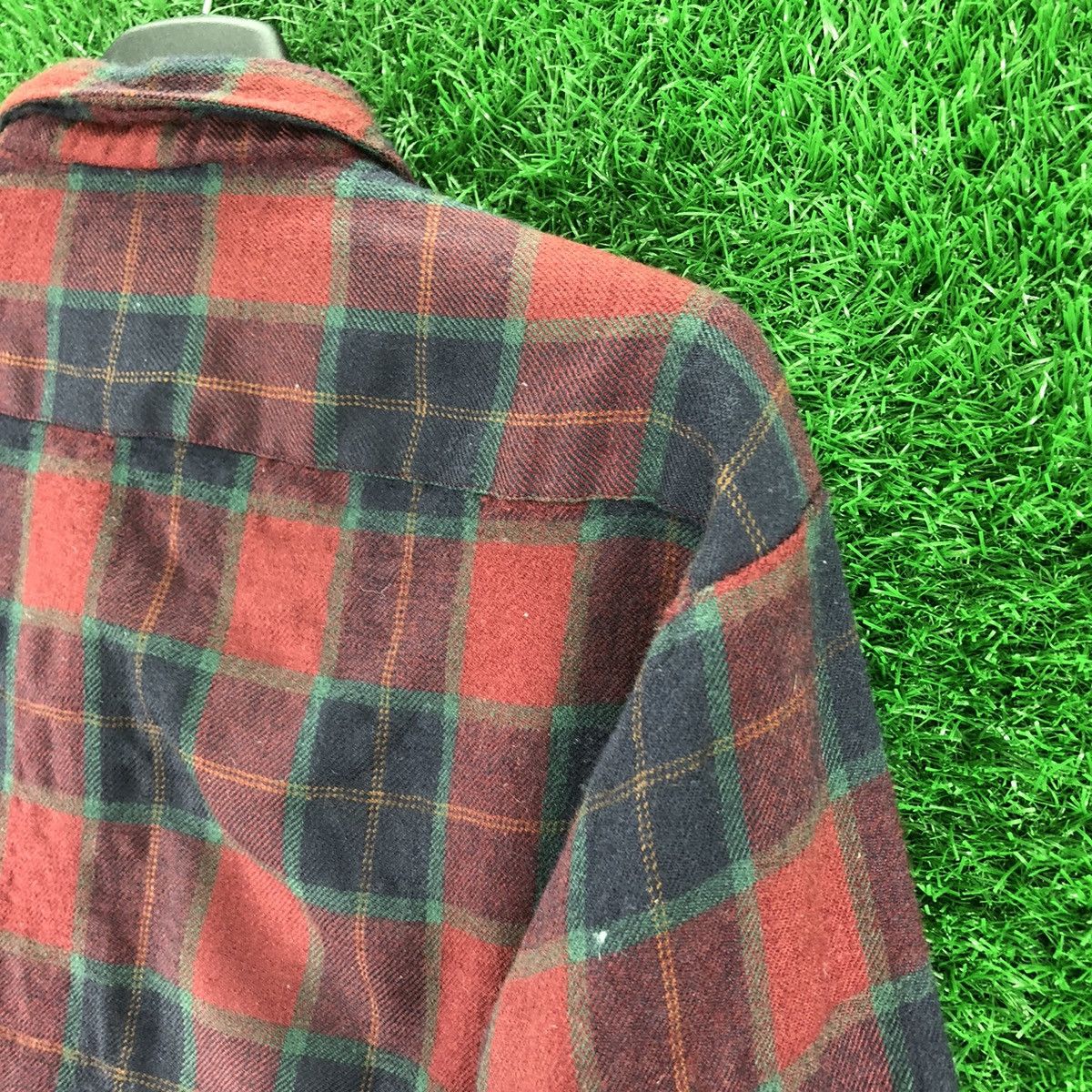 Japanese Brand Vintage 80'a Wool Flannel Checkered by Key Largo Size US S / EU 44-46 / 1 - 5 Thumbnail