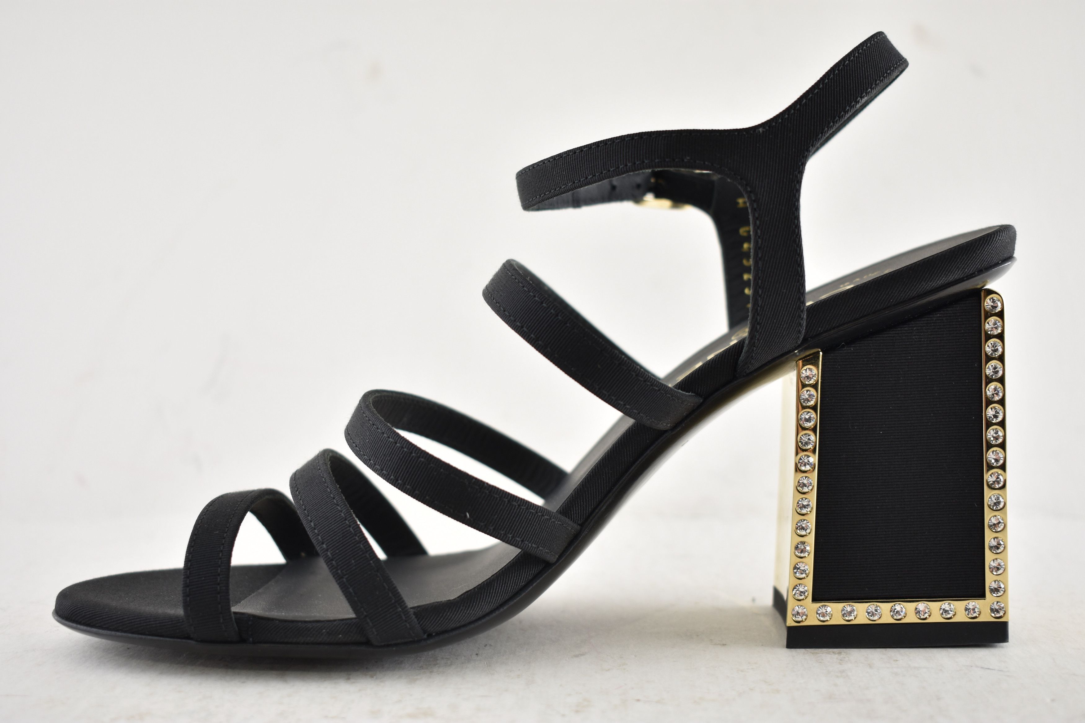 Chanel Chanel 24B Strappy Crystal CC Logo Block Heel Sandal 38 Size US 8 / IT 38 - 13 Thumbnail