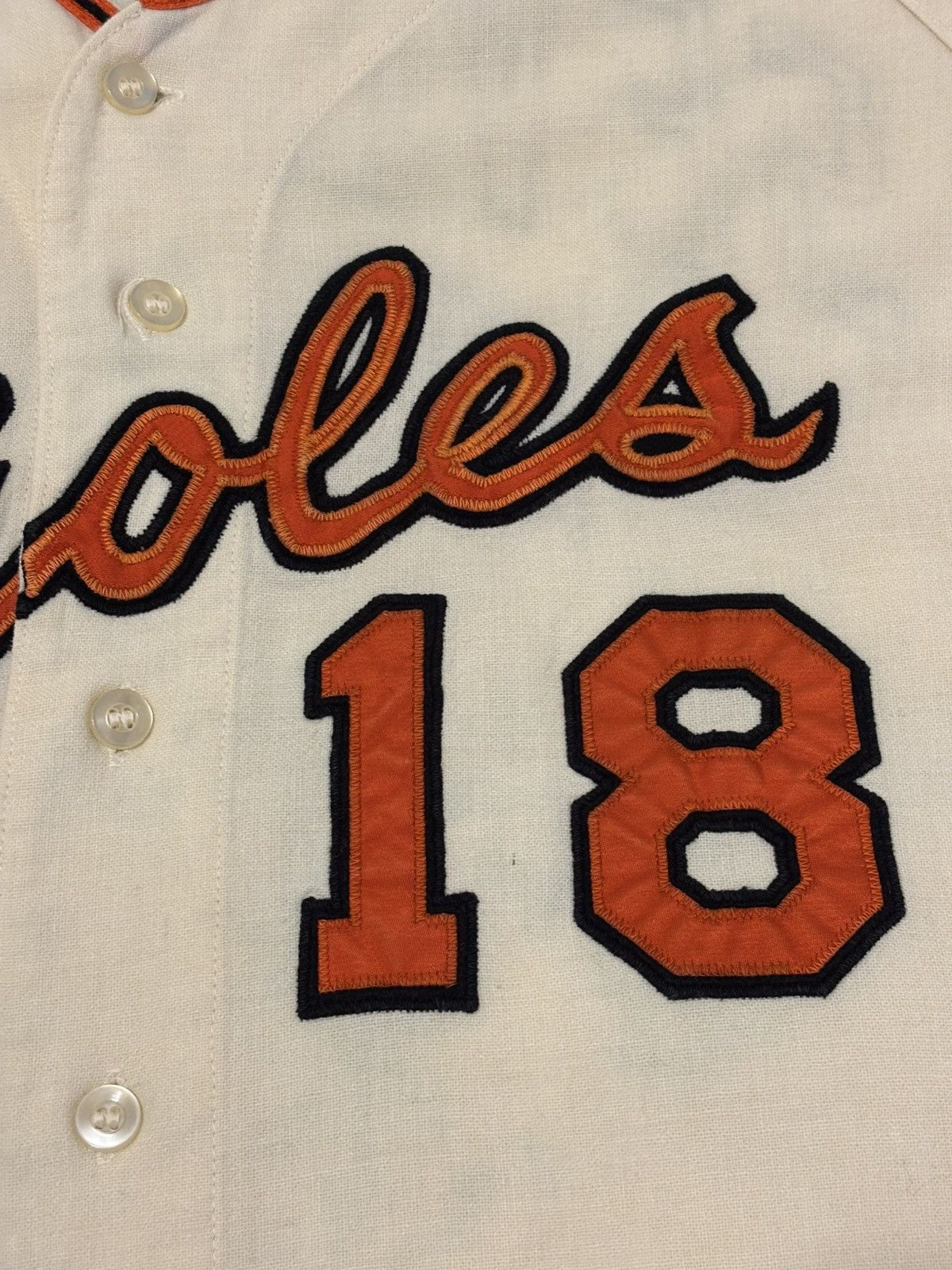 MLB Baltimore Orioles Game Worn 1967 Jersey (worn in 1969) Size US XL / EU 56 / 4 - 9 Thumbnail