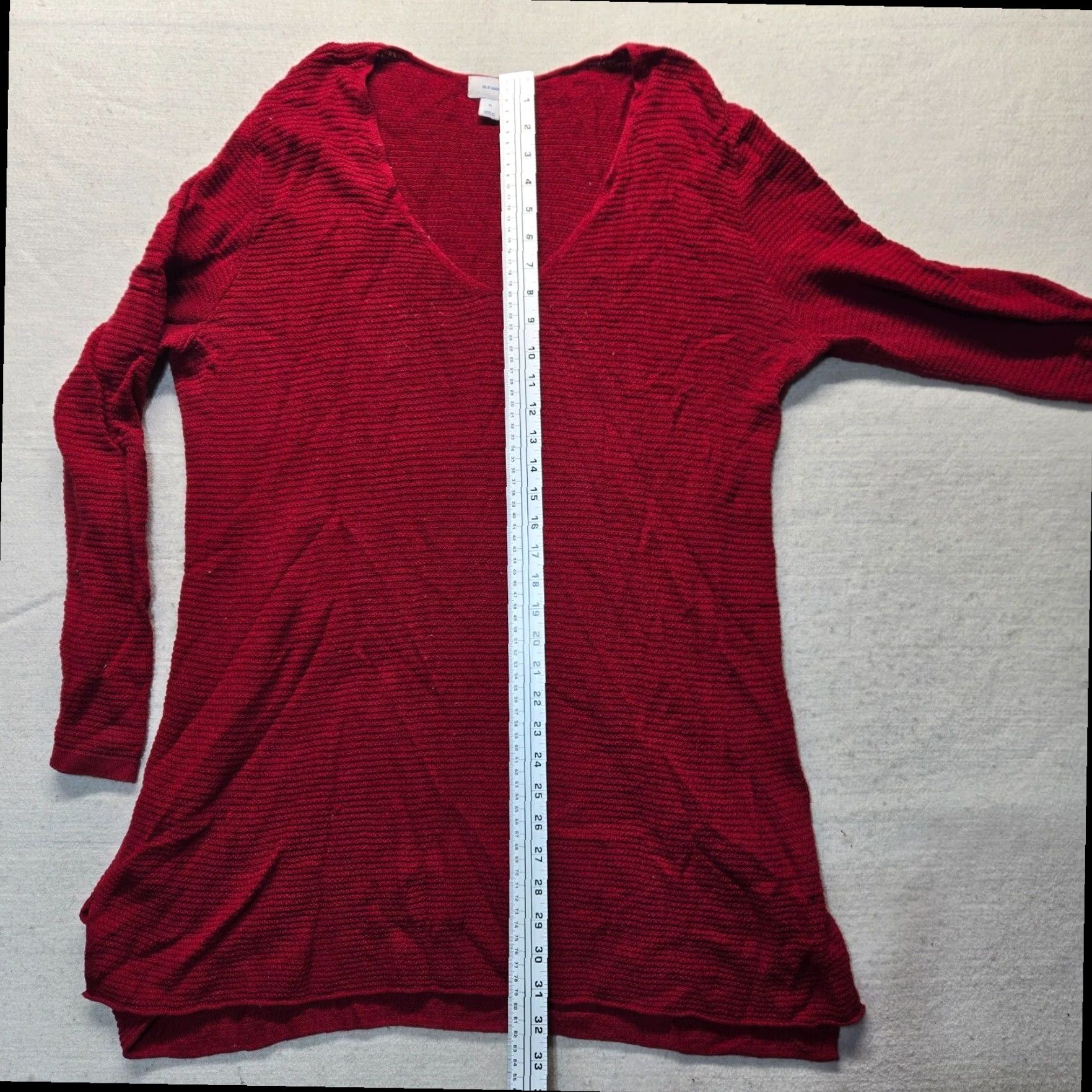 Old Navy Old Navy Women's Red Crew Neck Long Sleeve Sweater XL Adult Extra Large Cotton Size XL / US 12-14 / IT 48-50 - 6 Thumbnail