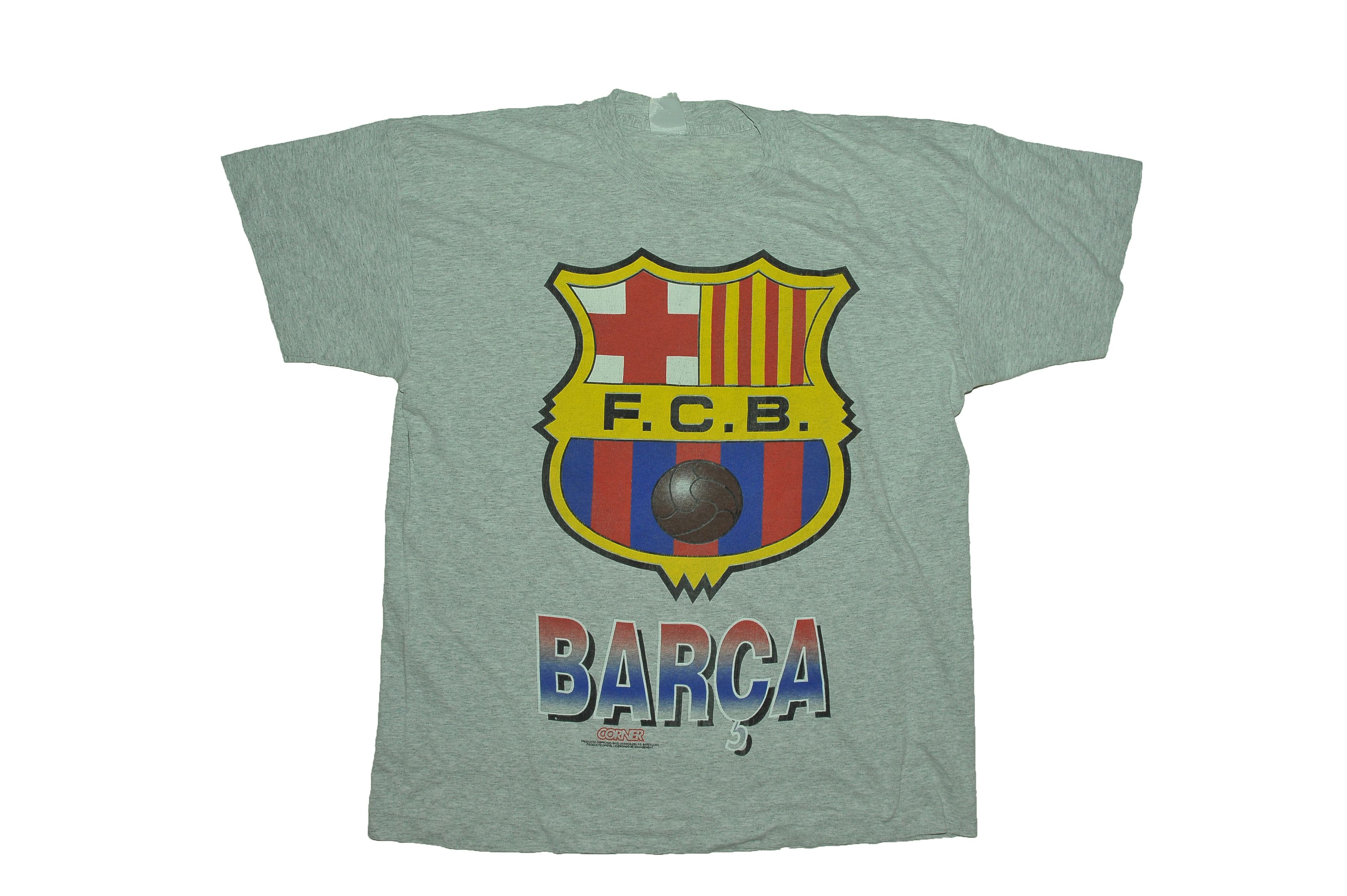 Vintage Vintage FC Barcelona Corner Logo T-shirt Size US L / EU 52-54 / 3 - 1 Thumbnail