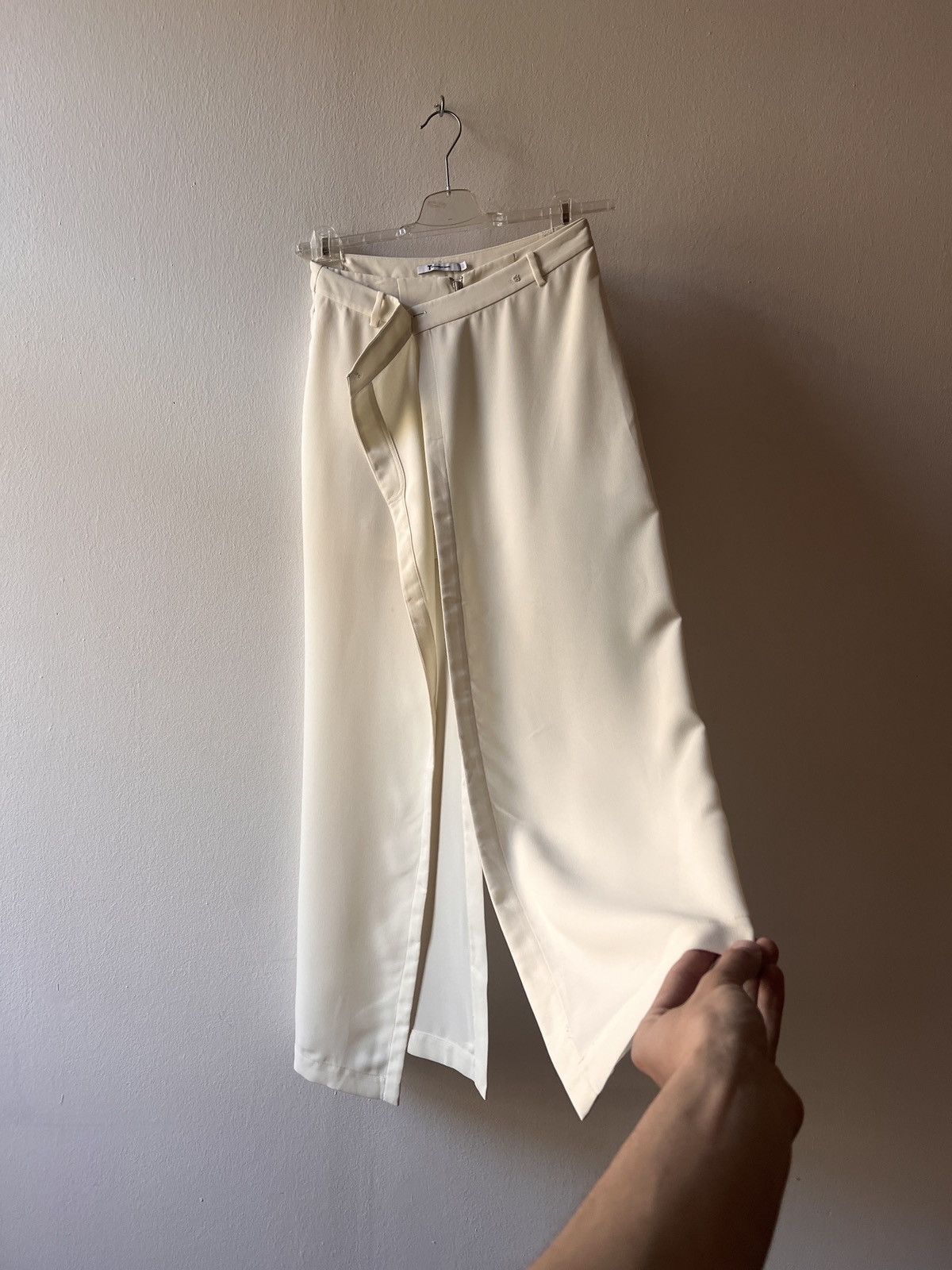 Alexander Wang Alexander Wang White Double Maxi Mini Skirt Size 26" / US 2 / IT 38 - 2 Thumbnail