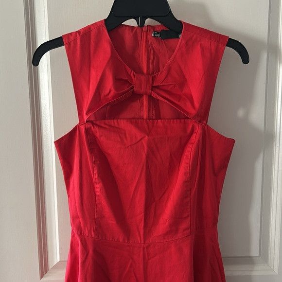 Love Moschino 🎀 Vintage LOVE MOSCHINO cut out bow details red dress 4 Size S / US 4 / IT 40 - 4 Thumbnail