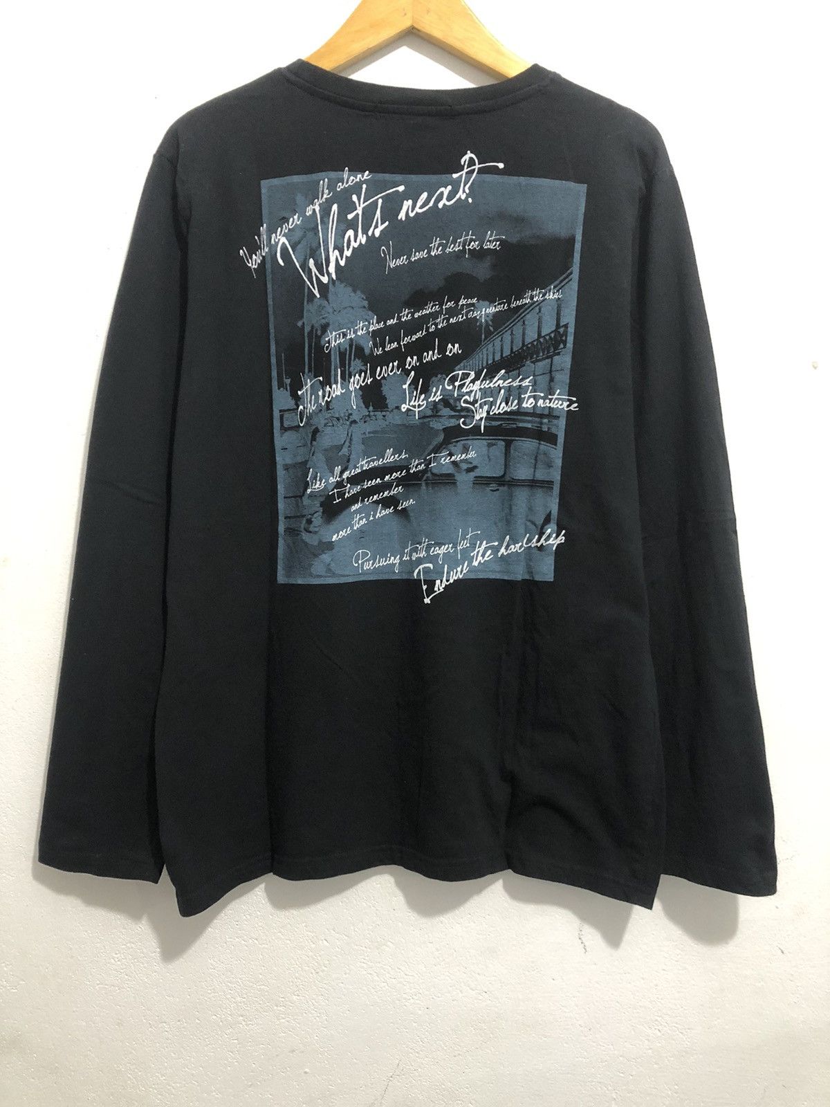 Hysteric Glamour Japan Poem Balmy & Awaking LongSleeve Rock Punk Style Size US L / EU 52-54 / 3 - 2 Thumbnail