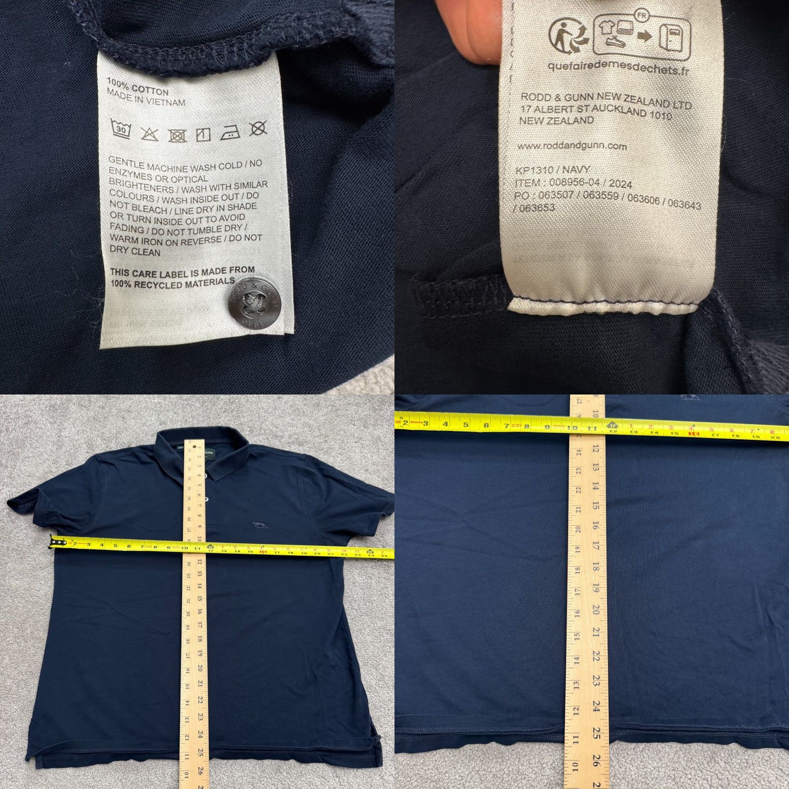 Rodd & Gunn Rodd & Gunn Polo Shirt Mens XL Navy Blue 100% Cotton Short Sleeve Casual Shirt Men XL Navy Blue Golf Tennis Walking 2010s Preppy Sports Size US XL / EU 56 / 4 - 8 Thumbnail