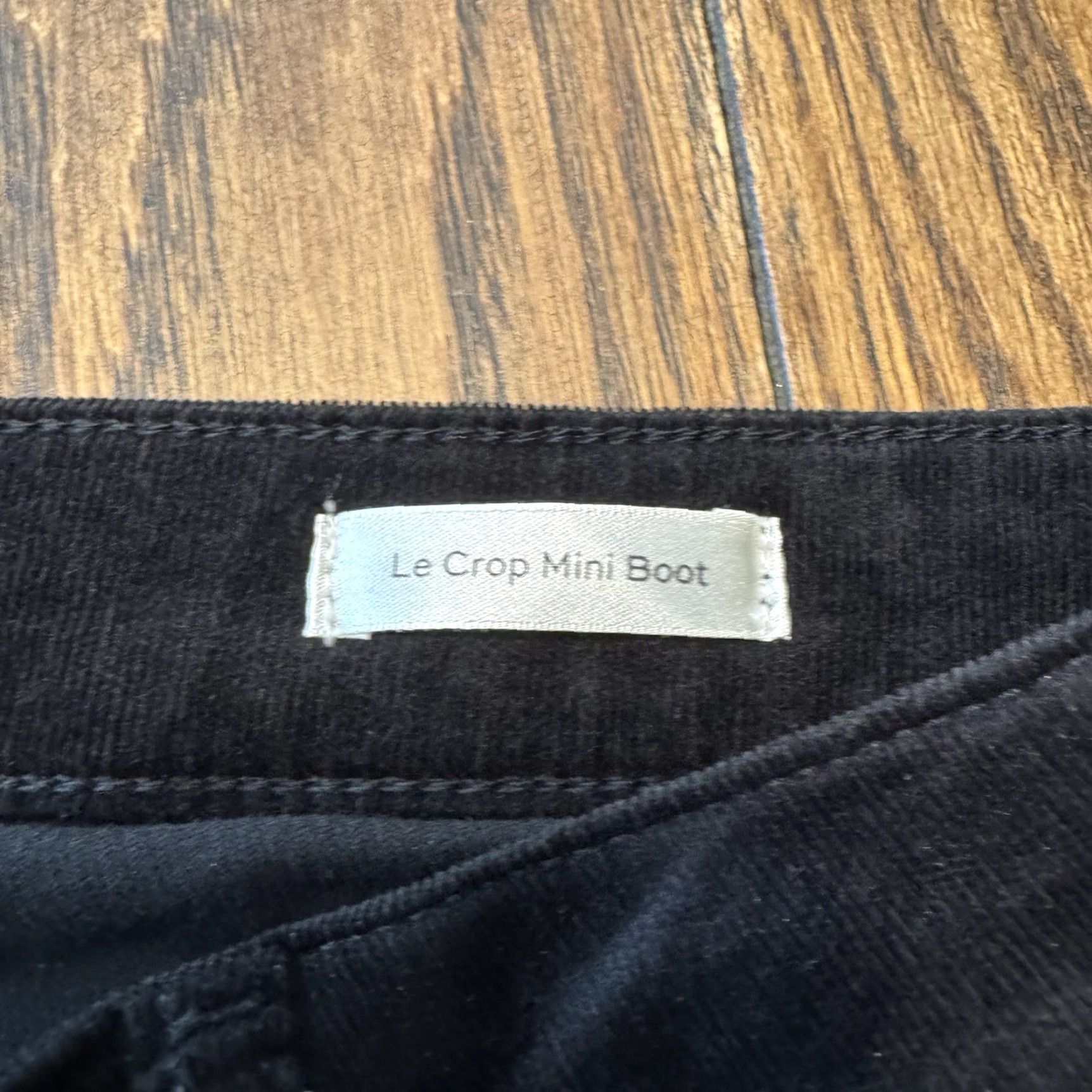 Frame FRAME Le Crop Mini Boot Denim Jeans Mid-Rise Black Size 31 Cropped Womens Regular Inseam 26 New with tags Size 33" - 7 Thumbnail