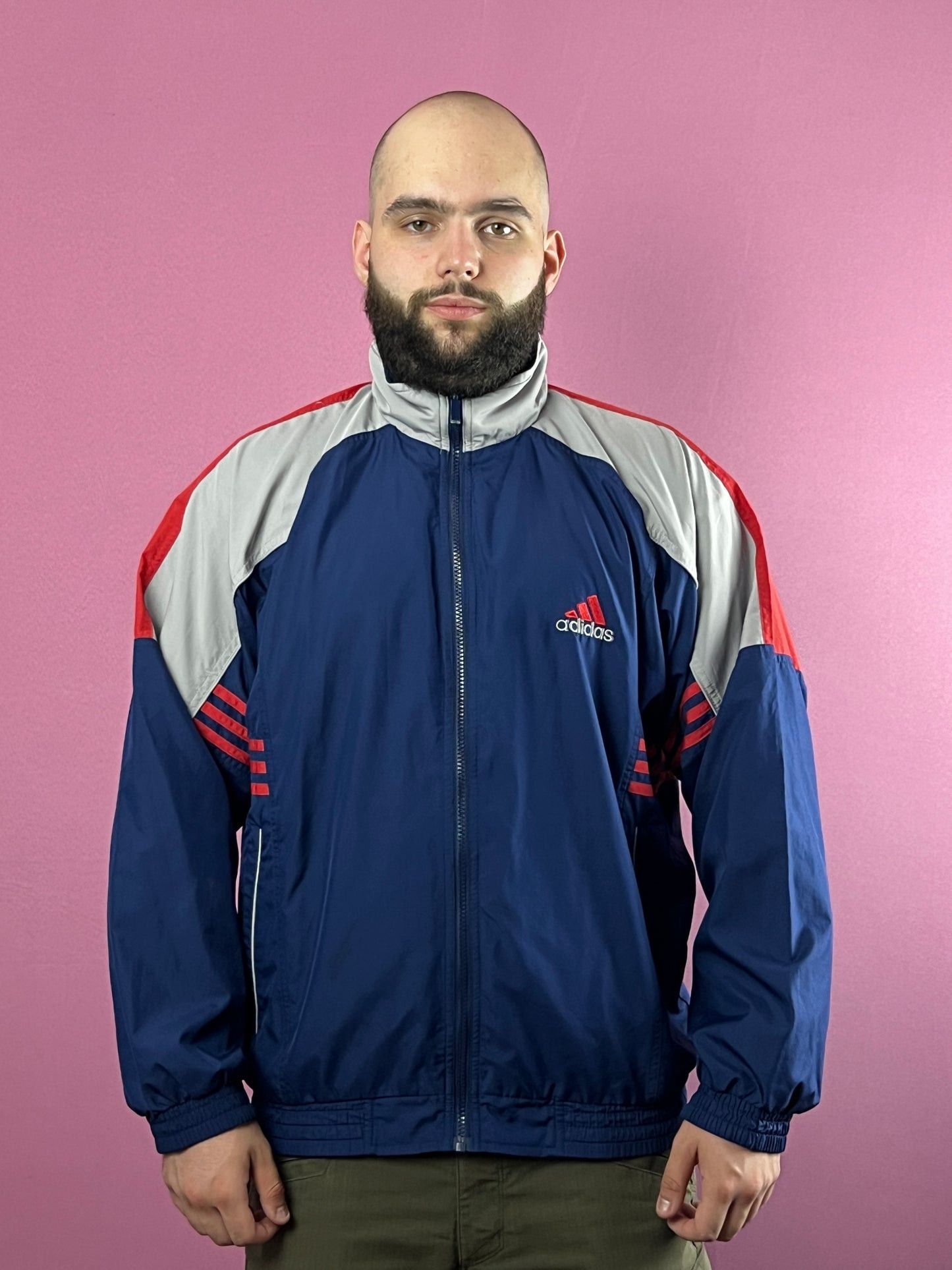 Adidas × Vintage Adidas Vintage Men's Windbreaker Jacket - M Size US M / EU 48-50 / 2 - 2 Thumbnail