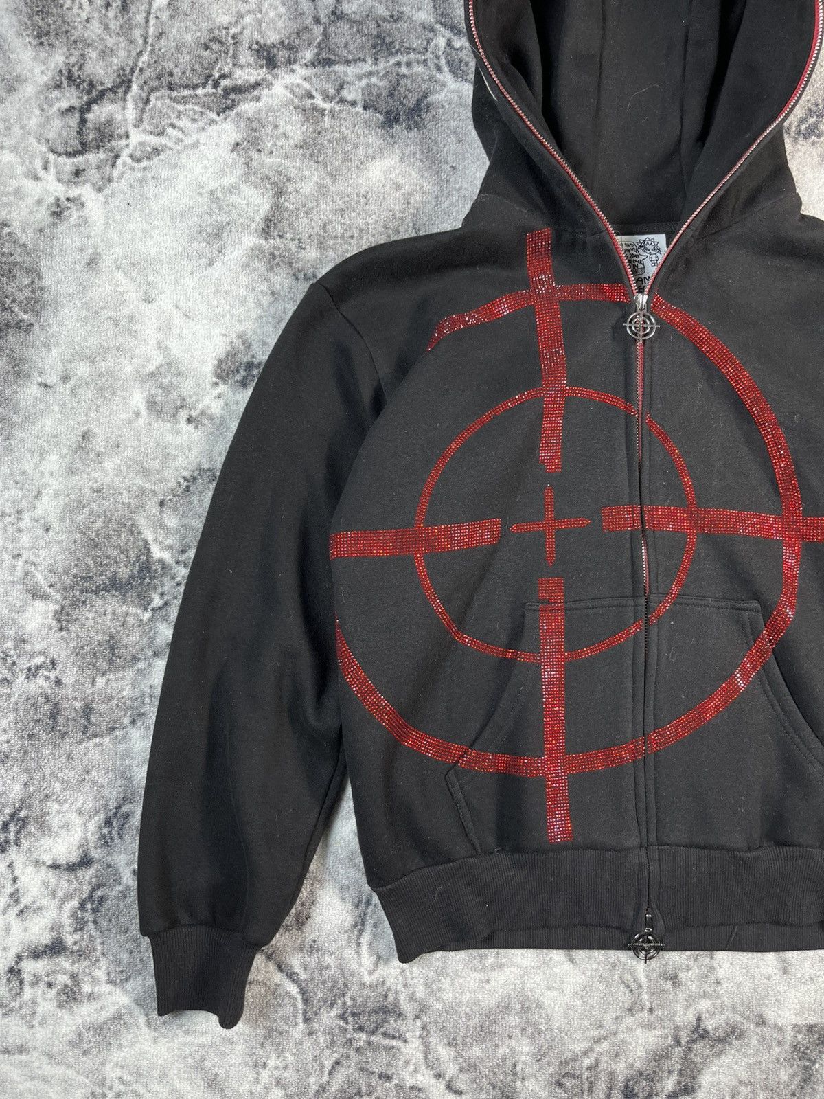 Named Collective Named Collective Target Zip Hoodie Black Red Size US M / EU 48-50 / 2 - 2 Thumbnail
