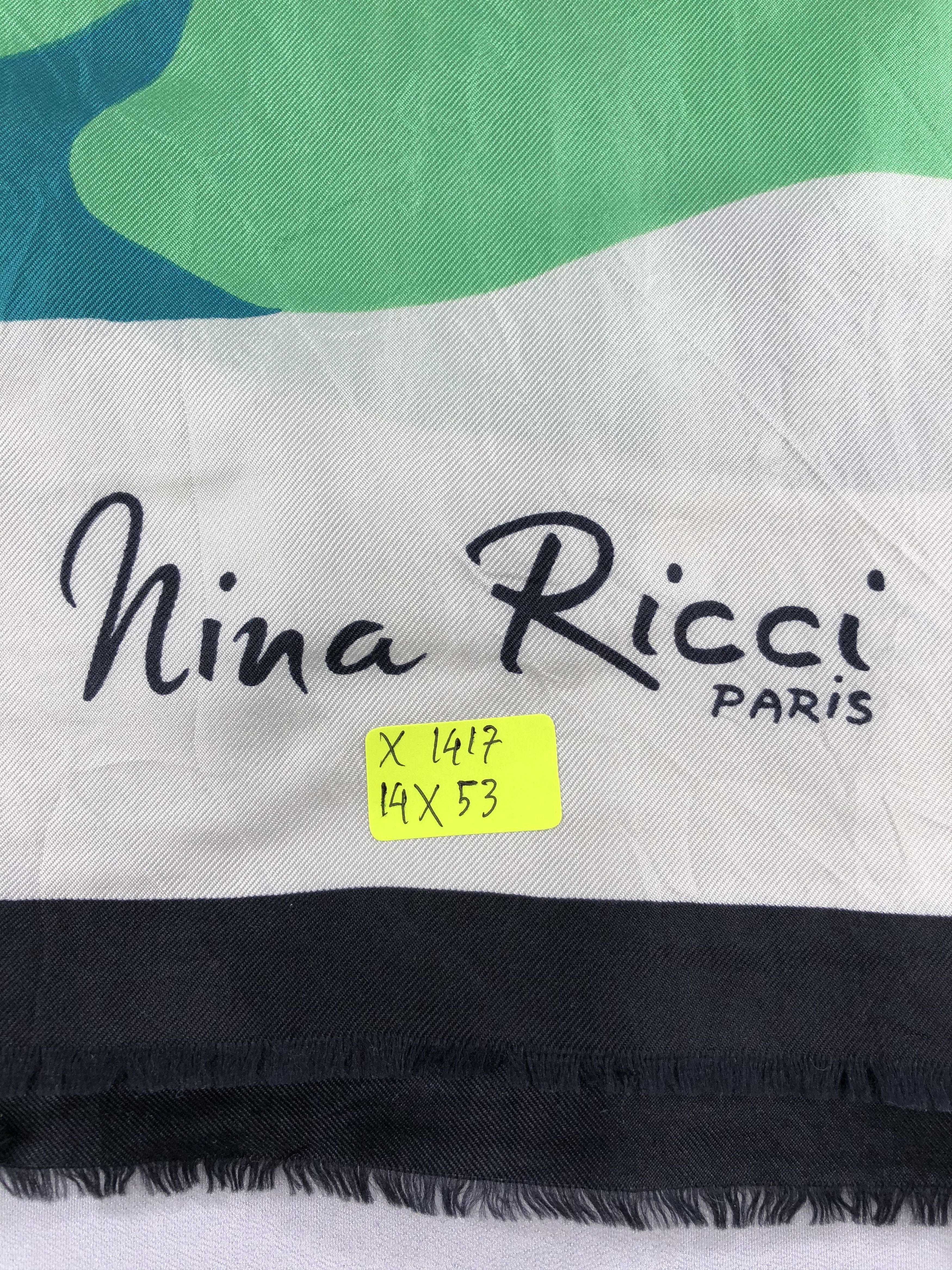 Nina Ricci Vintage Nina Ricci Silk Scarf Size ONE SIZE - 6 Thumbnail