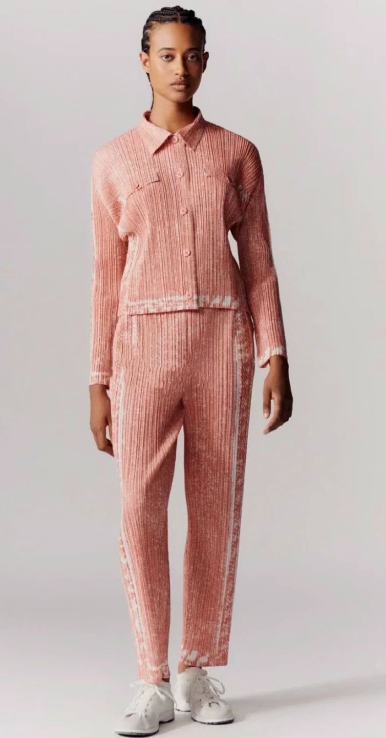 Issey Miyake Issey Miyake size:2 Pink pleated wide-leg pants Size 31" - 2 Thumbnail