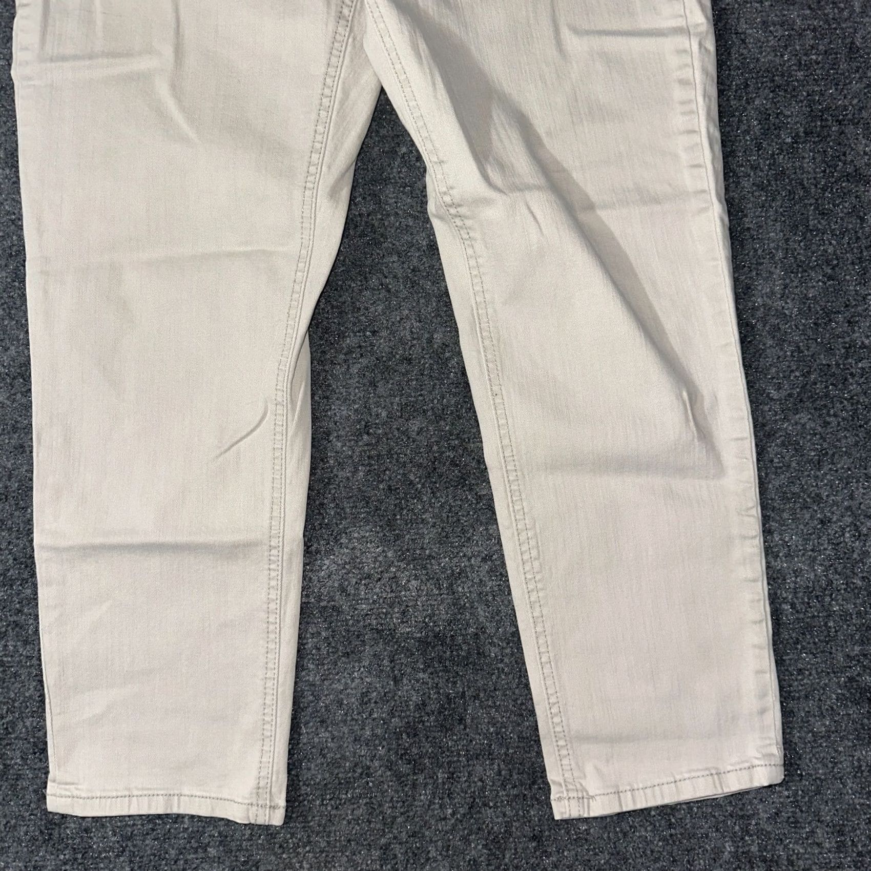 Vintage Vintage America Jeans Womens Beige Cotton Stretch Ankle Size 6 Size 28" / US 6 / IT 42 - 2 Thumbnail