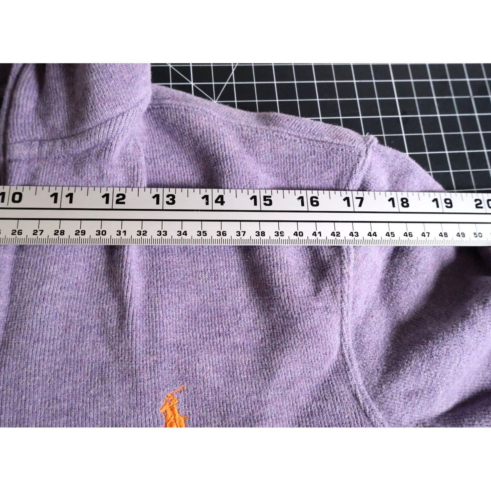 Polo Ralph Lauren Polo Ralph Lauren Sweater Shirt Pullover 1/4-Zip Mens Large Light Purple Cotton Knit Embroidered Pony Vintage Preppy Classic Retro Size US L / EU 52-54 / 3 - 7 Thumbnail