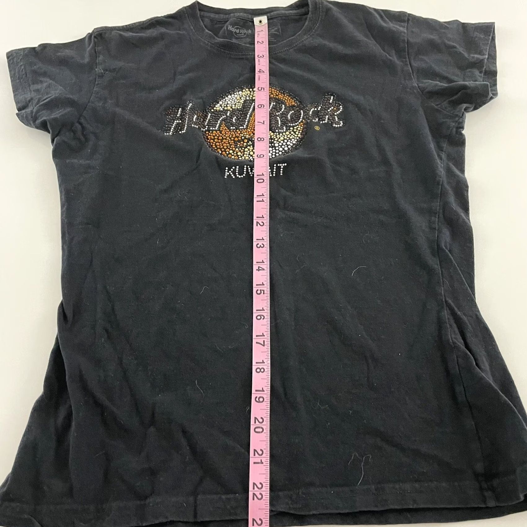 Hard Rock Cafe Hard Rock Kuwait Womens Black Short Sleeve Shirt 1 M Size Size M / US 6-8 / IT 42-44 - 4 Thumbnail