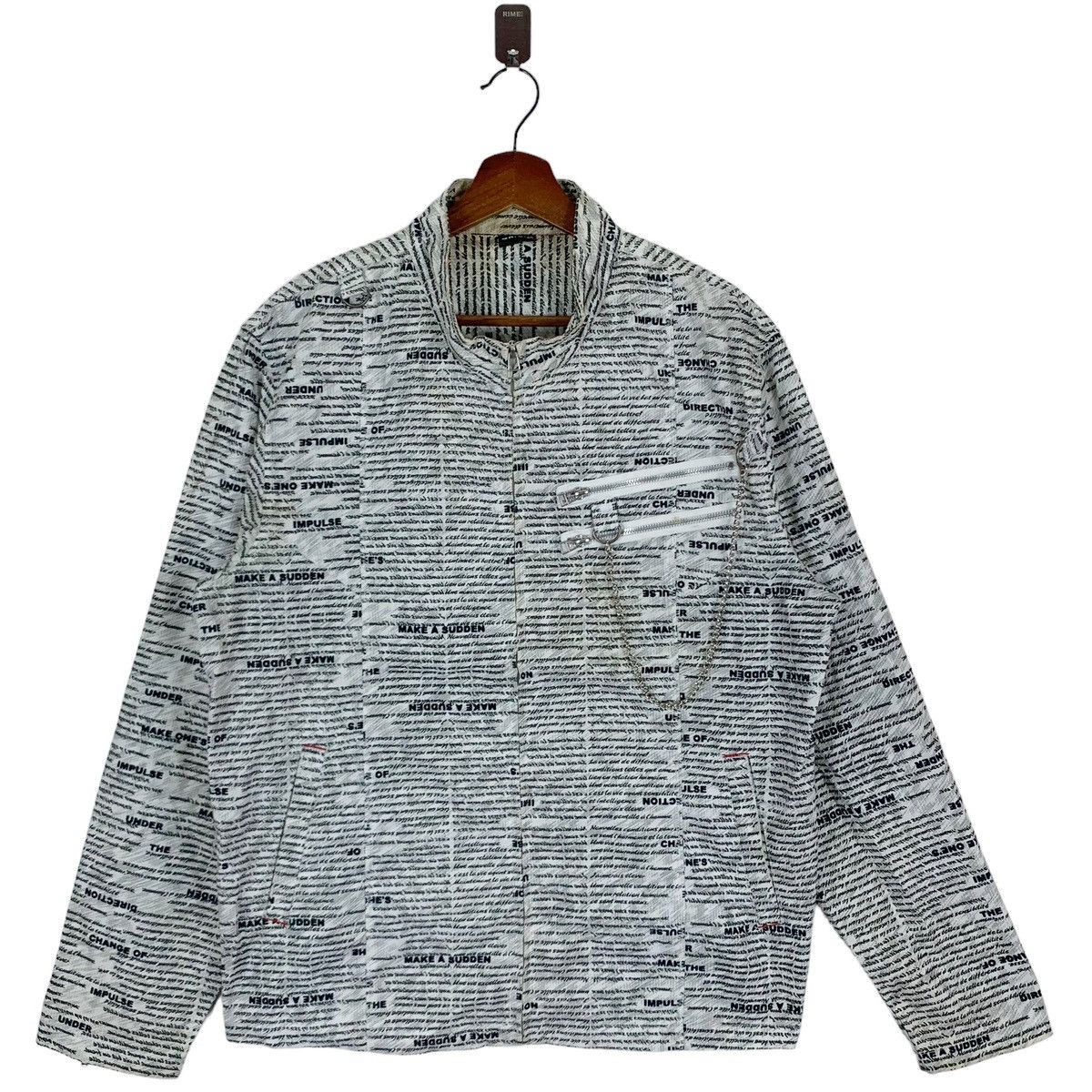 If Six Was Nine × Vintage VINTAGE GRIGRI PUNK FULL PRINT ZIPPER JACKET Size US L / EU 52-54 / 3 - 1 Thumbnail