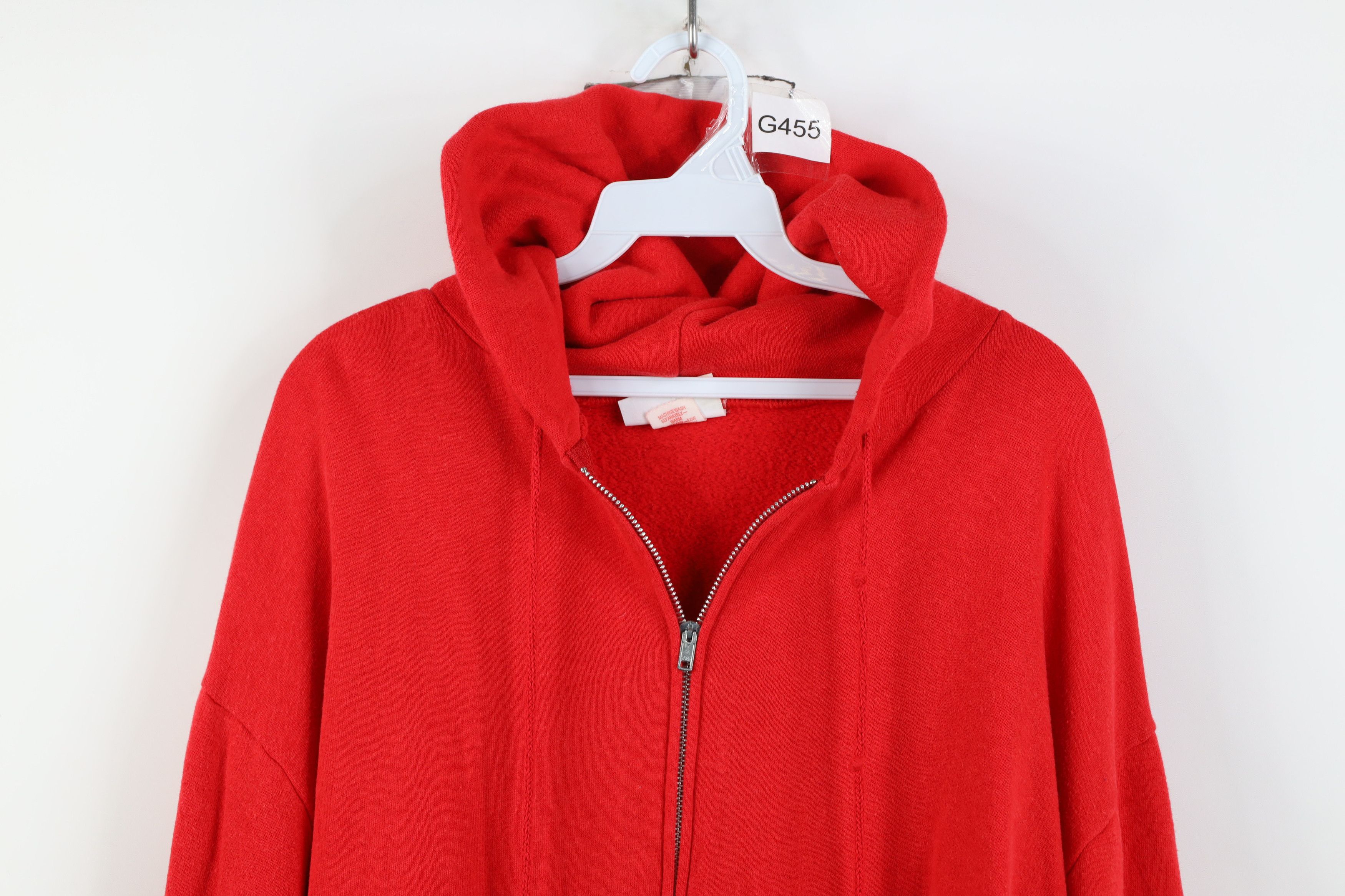 Vintage Vintage 80s 90s Streetwear Full Zip Hoodie Sweatshirt USA Size US XL / EU 56 / 4 - 2 Thumbnail