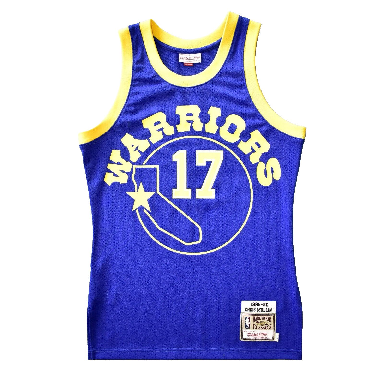 MITCHELL & NESS Chris Mullin 85-86 GS Warriors Jersey 36/S