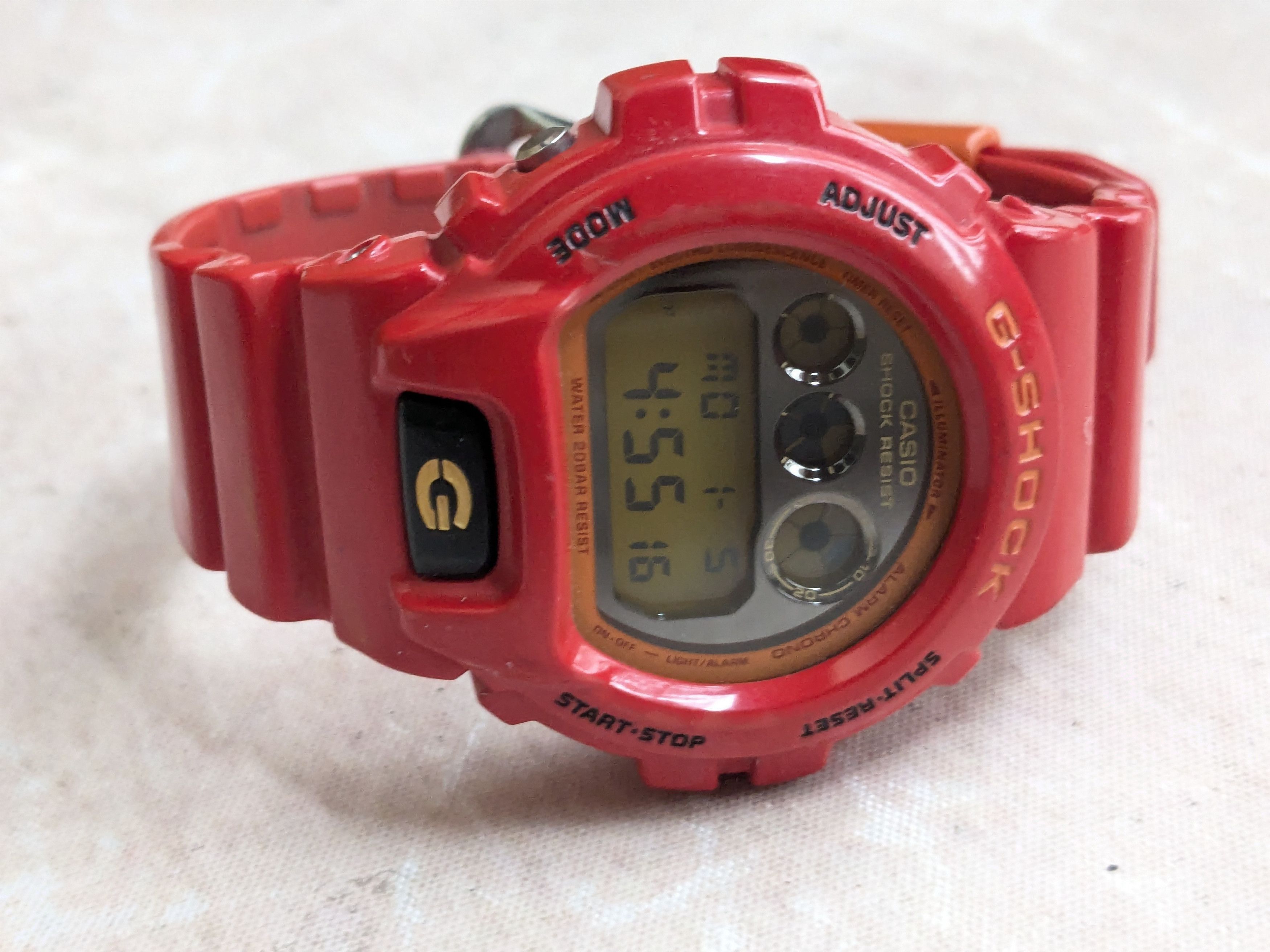 Casio Casio G-Shock DW6900CB-4 Red Orange Watch Rubber Size ONE SIZE - 4 Thumbnail