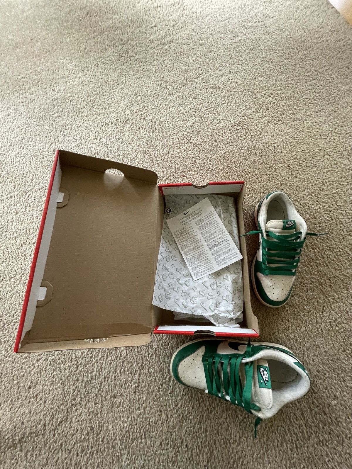 Nike Authentic Nike dunk low lottery pack - malachite size 8 Size US 8 / EU 41 - 3 Thumbnail
