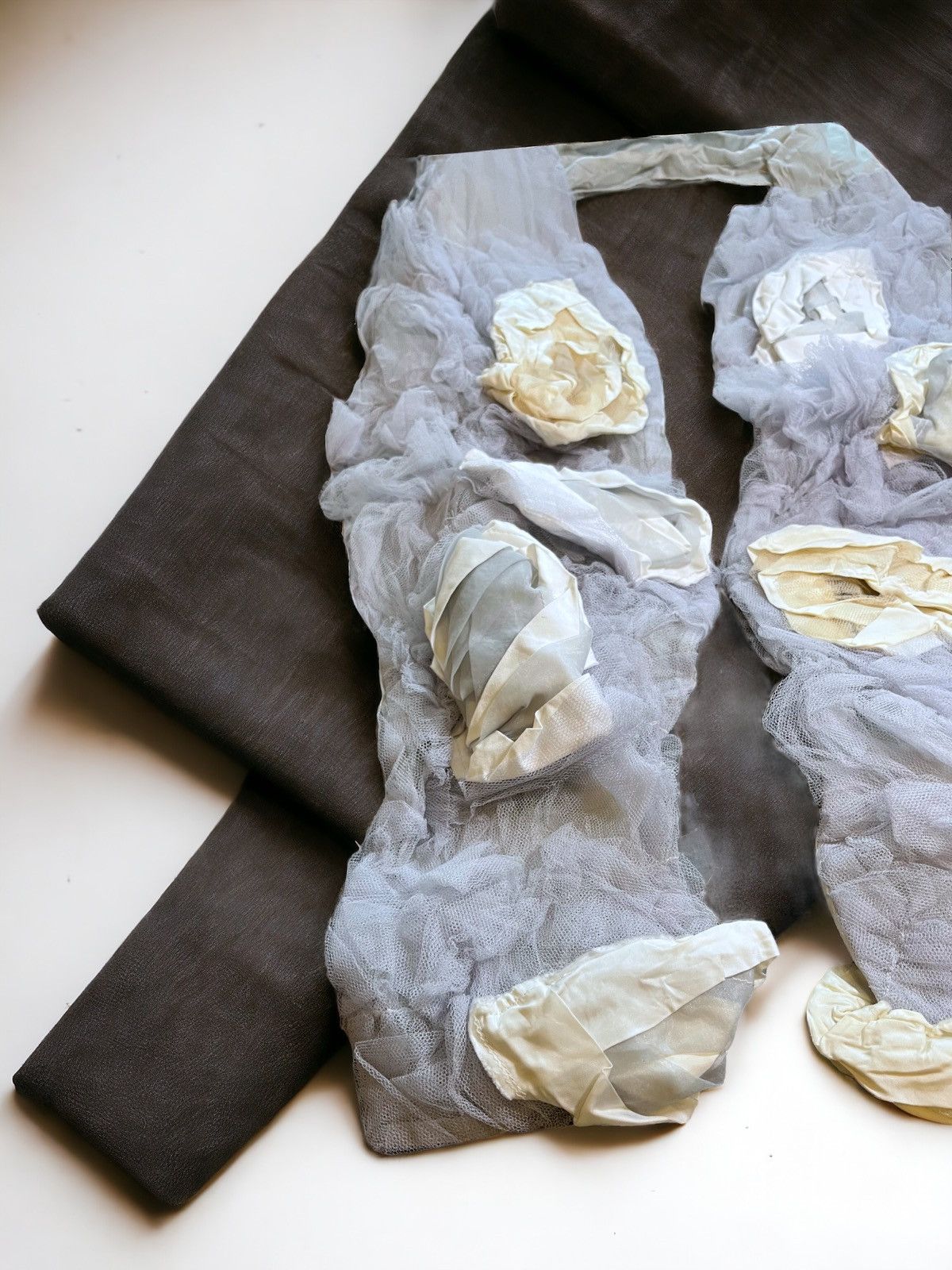 Comme des Garcons Comme des garçons Tulle Scarf with Flowers Size ONE SIZE - 3 Thumbnail
