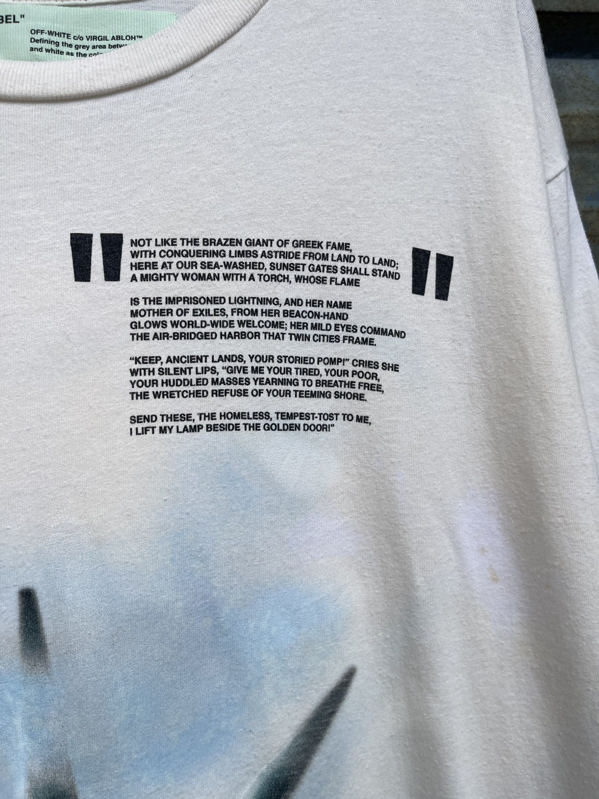 Off-White Off White Statue of Liberty Virgil Ablog Size XL Size US XL / EU 56 / 4 - 4 Thumbnail