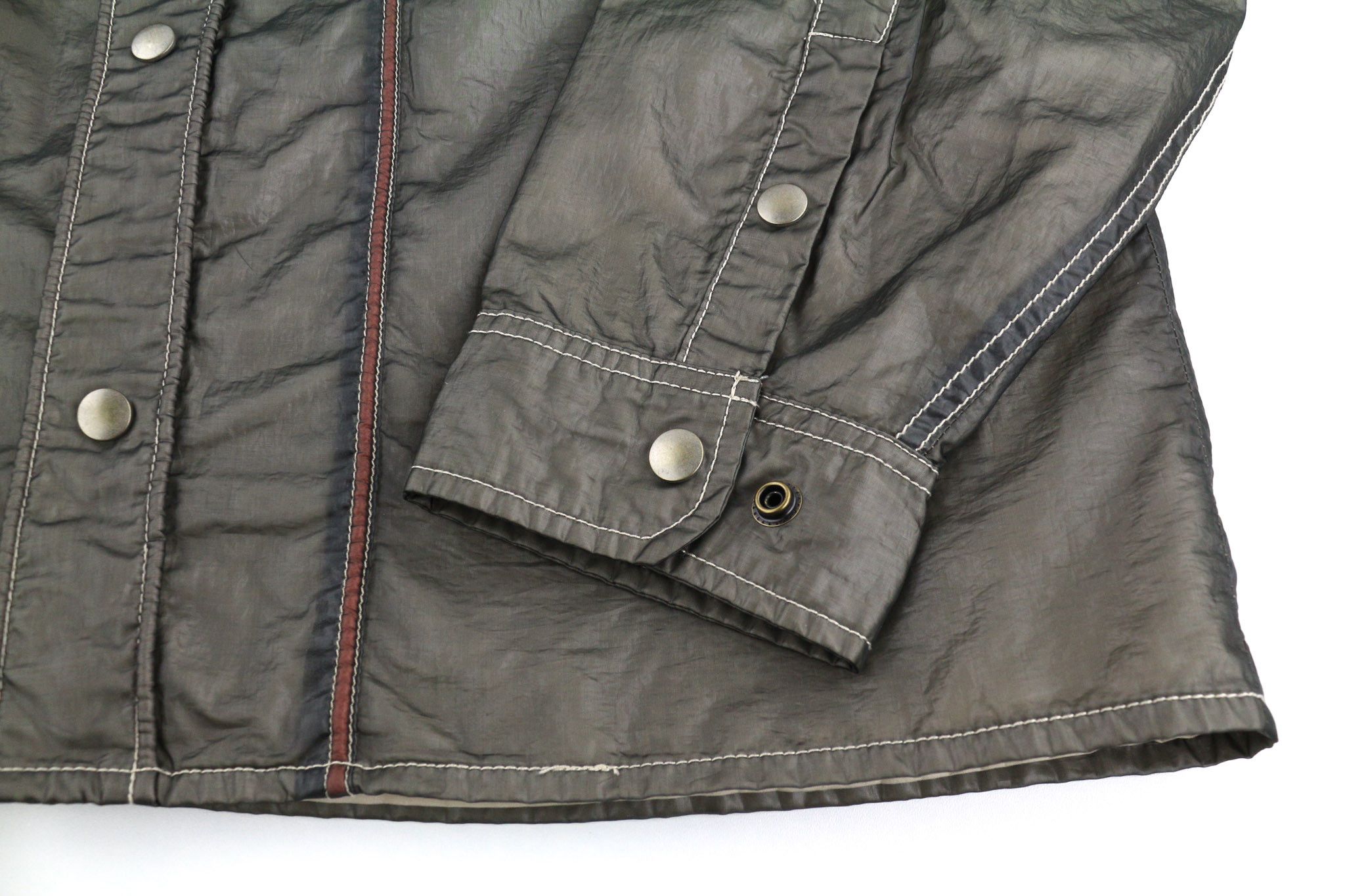 Diesel S-U24 L Snap Buttons Shiny Polo Neck Jacket 81737 Size US L / EU 52-54 / 3 - 6 Thumbnail