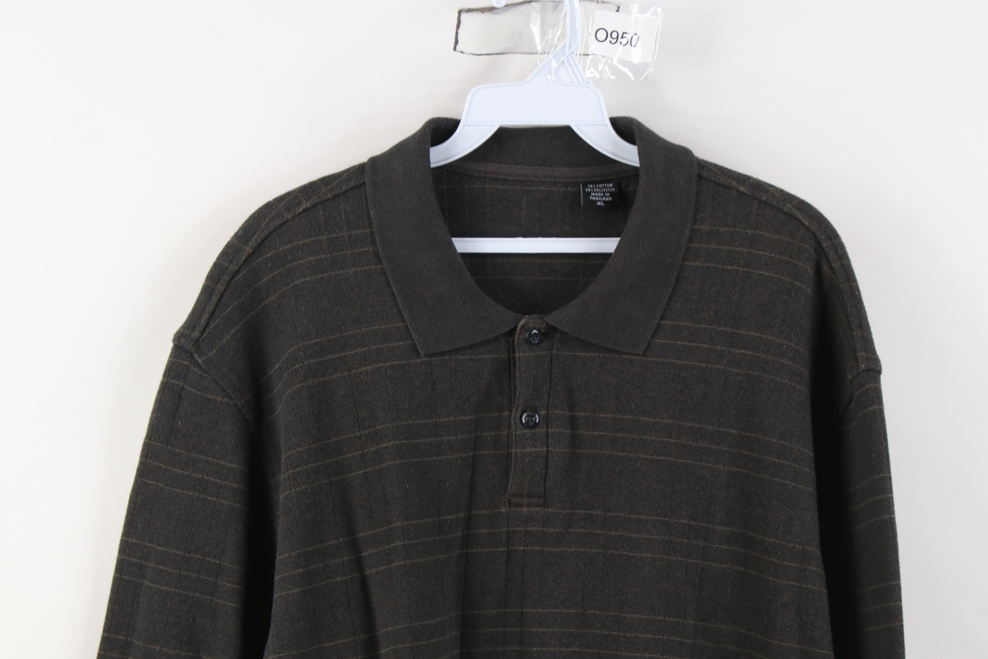 Vintage Vintage 90s Streetwear Long Sleeve Rugby Polo Shirt Plaid Size US XL / EU 56 / 4 - 2 Thumbnail