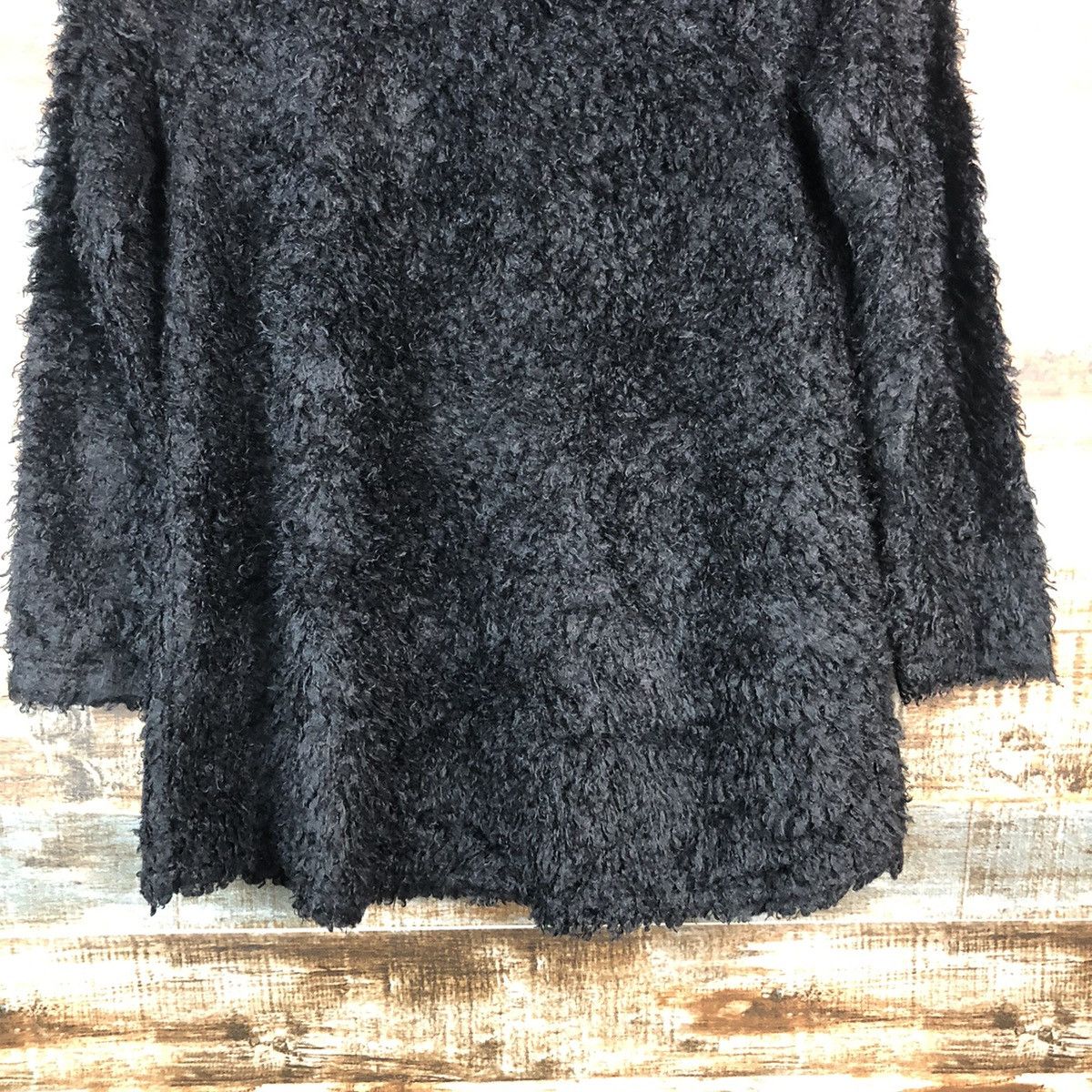 Homespun Knitwear × Japanese Brand DLL A Little Emotion Black Mohair Knitwear #C059 Size S / US 4 / IT 40 - 6 Thumbnail